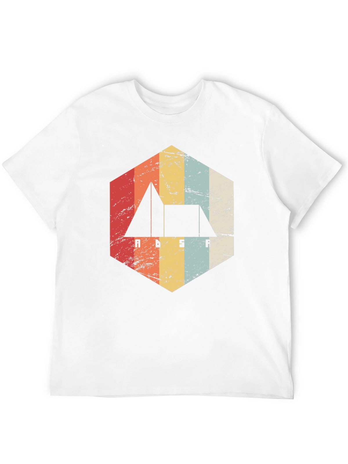 Retro ADSR Synth T-Shirt - Black