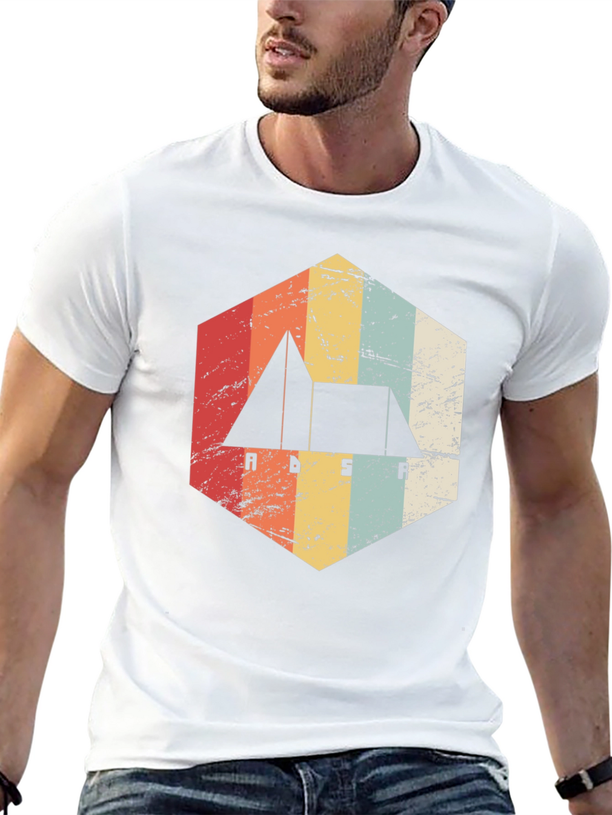 Retro ADSR Synth T-Shirt - Black