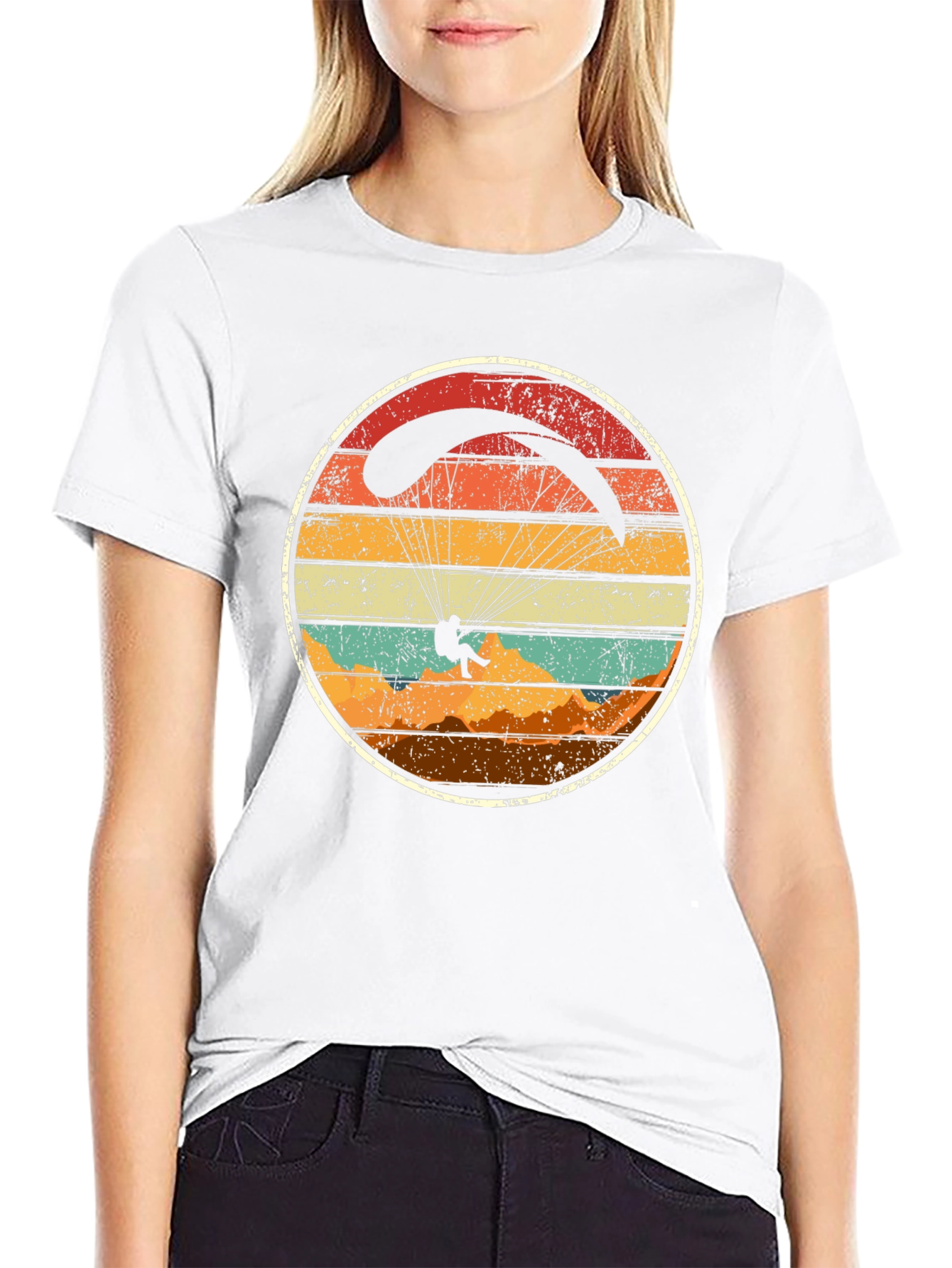 Retro Paragliding T-Shirt - Adventure Seeker Style