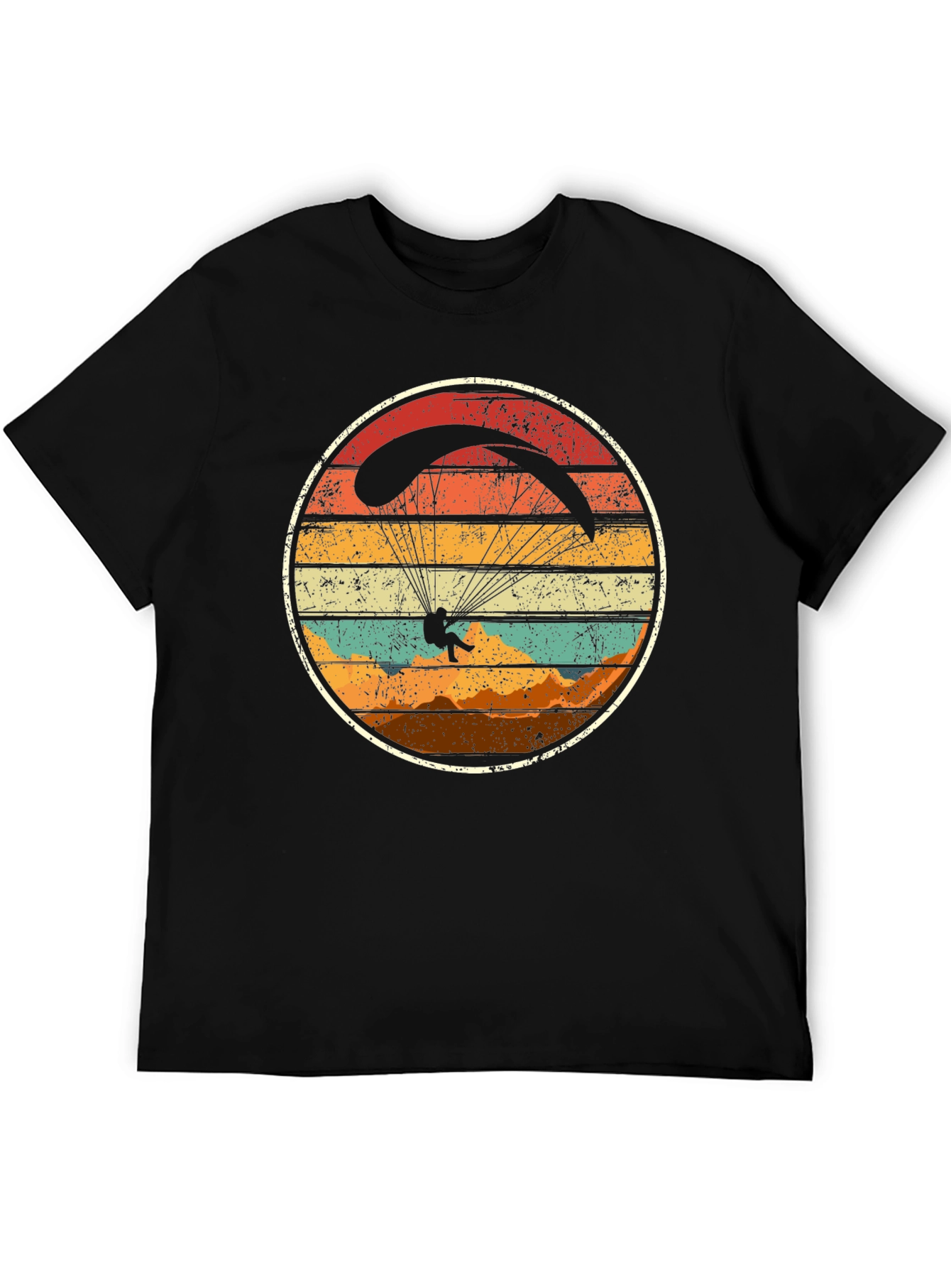 Retro Paragliding T-Shirt - Adventure Seeker Style