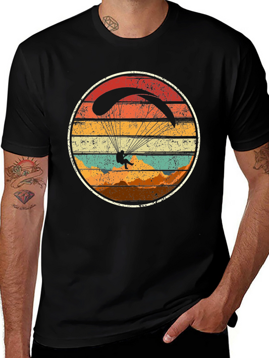 Retro Paragliding T-Shirt - Adventure Seeker Style