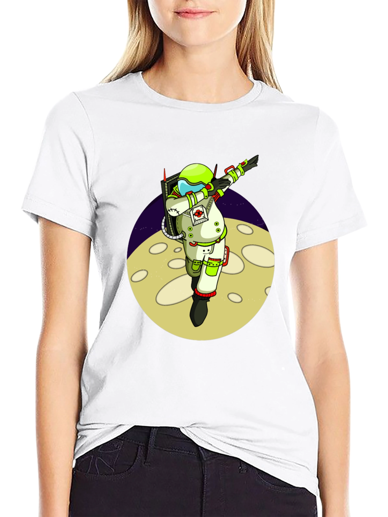Astronaut Dabbing on Moon T-Shirt