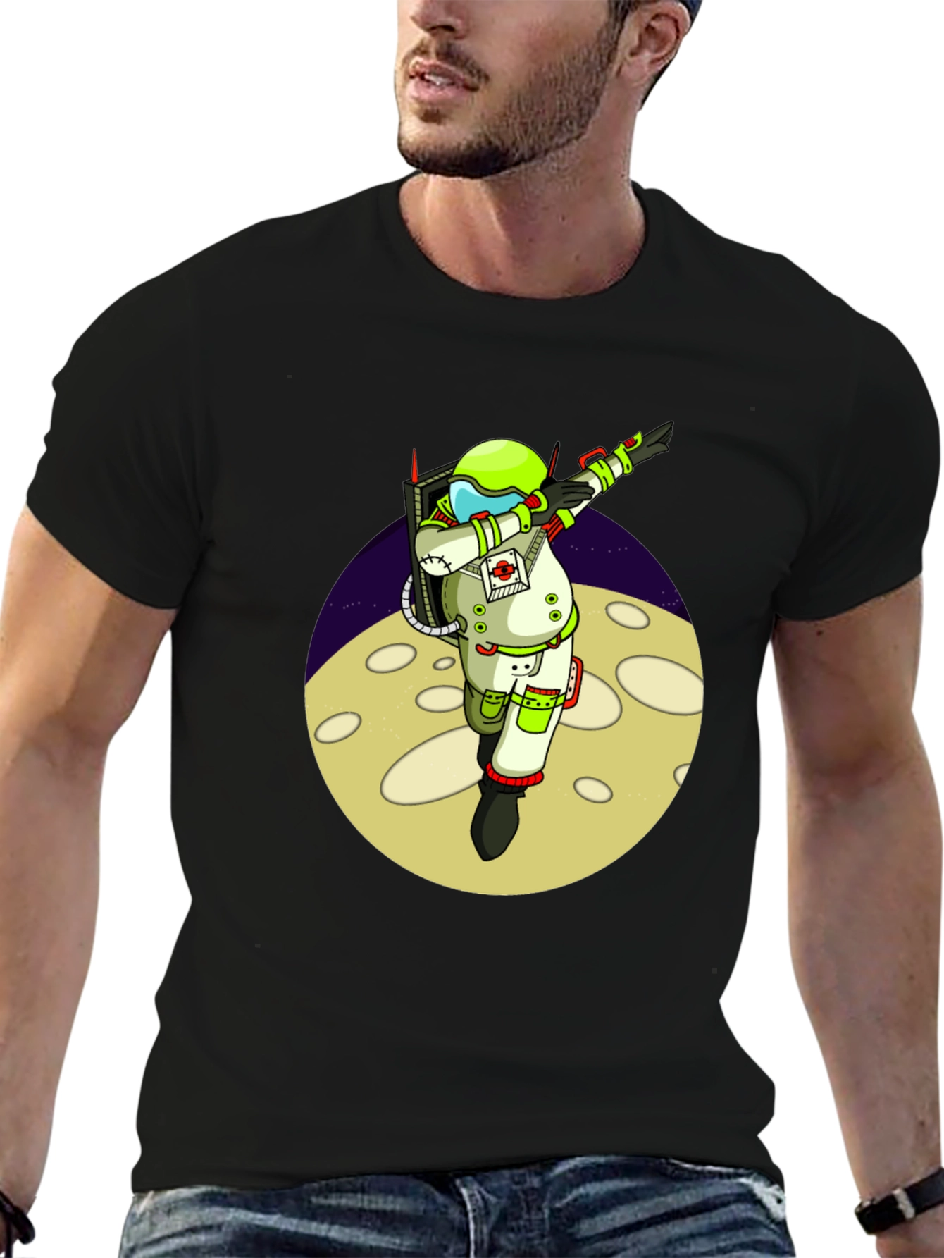 Astronaut Dabbing on Moon T-Shirt