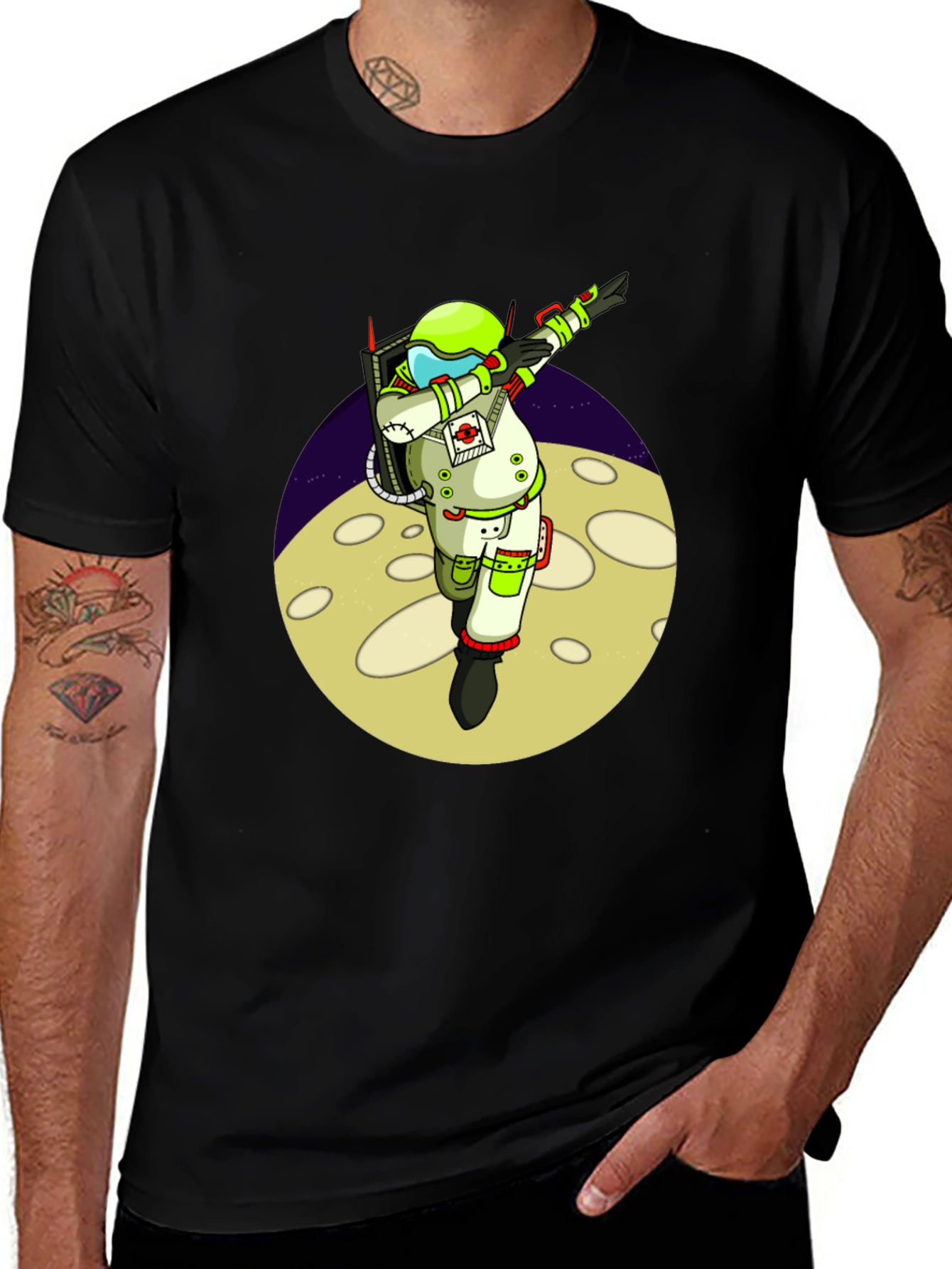 Astronaut Dabbing on Moon T-Shirt
