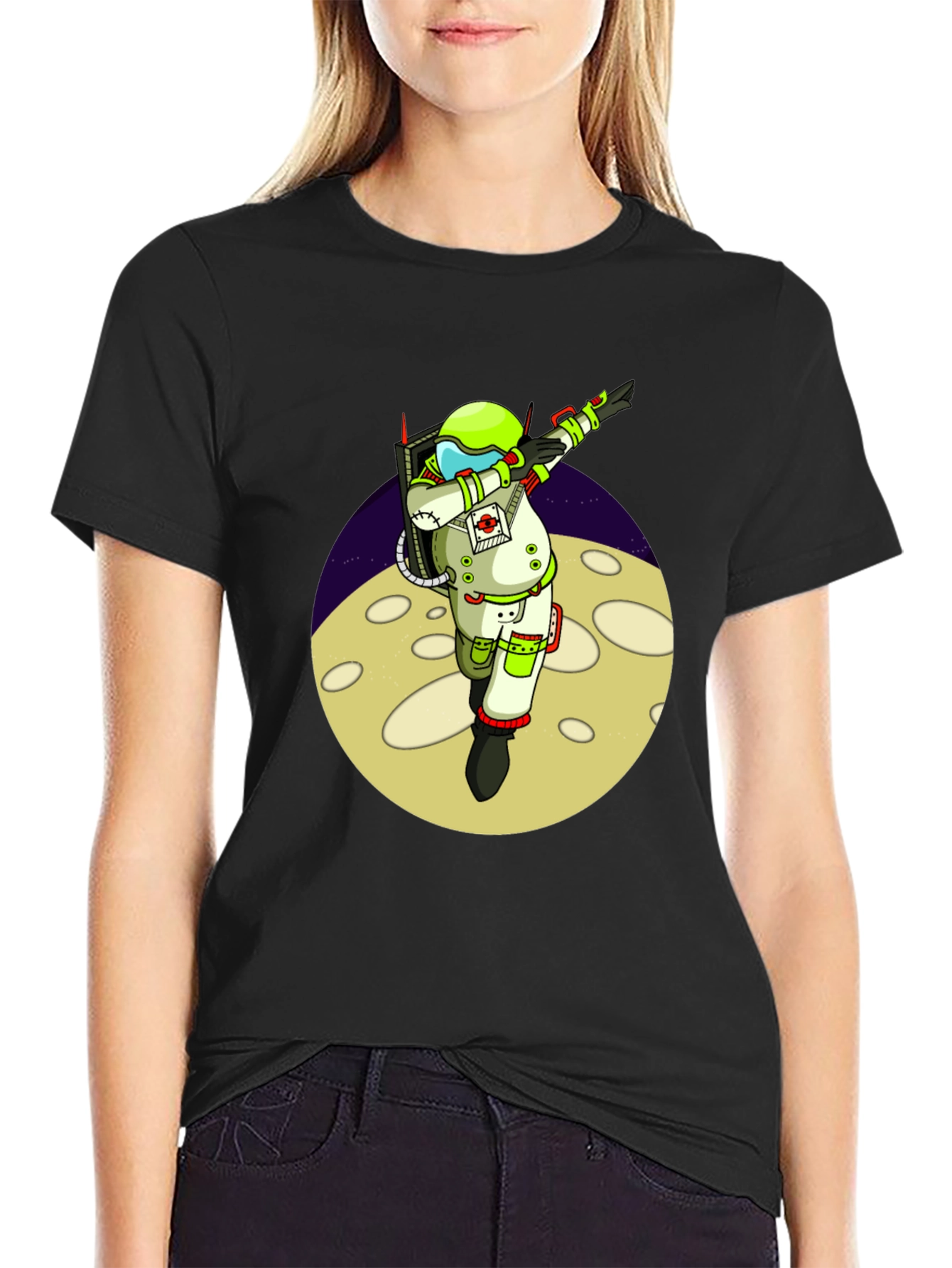 Astronaut Dabbing on Moon T-Shirt