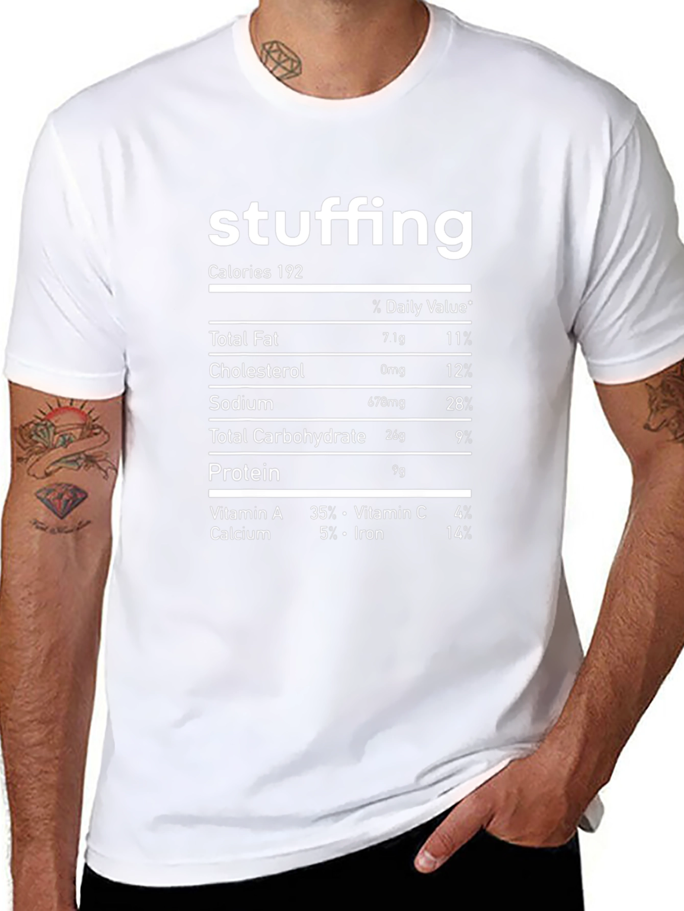 Stuffing Nutrition Facts T-Shirt
