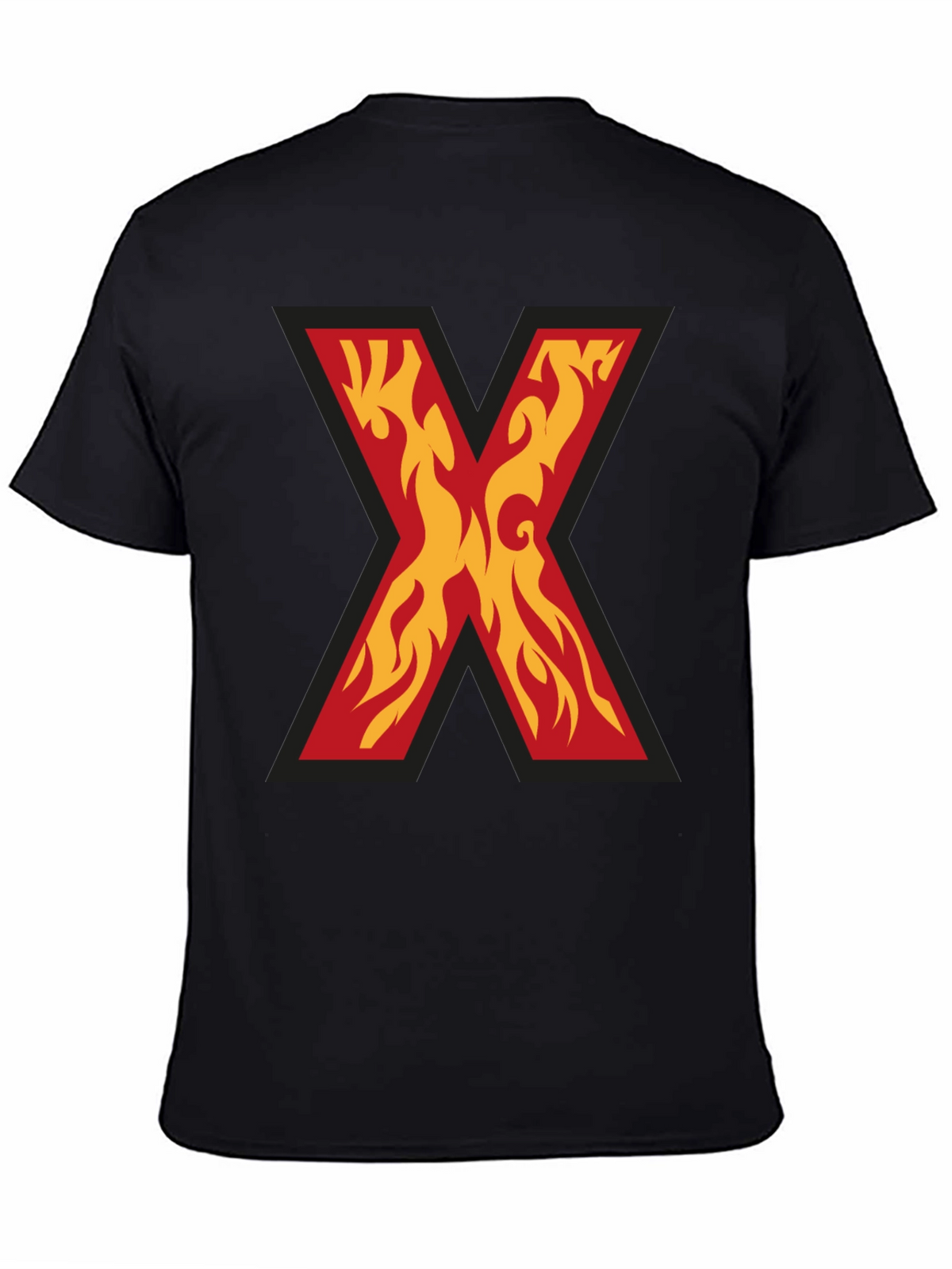 Fiery X Graphic Tee - Bold Statement Shirt