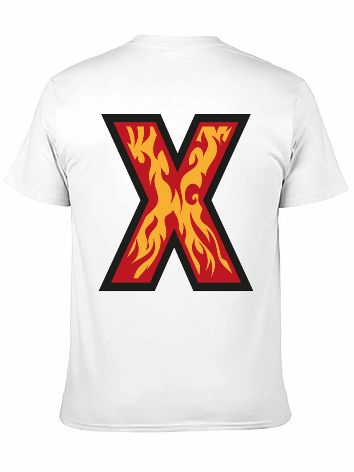 Fiery X Graphic Tee - Bold Statement Shirt