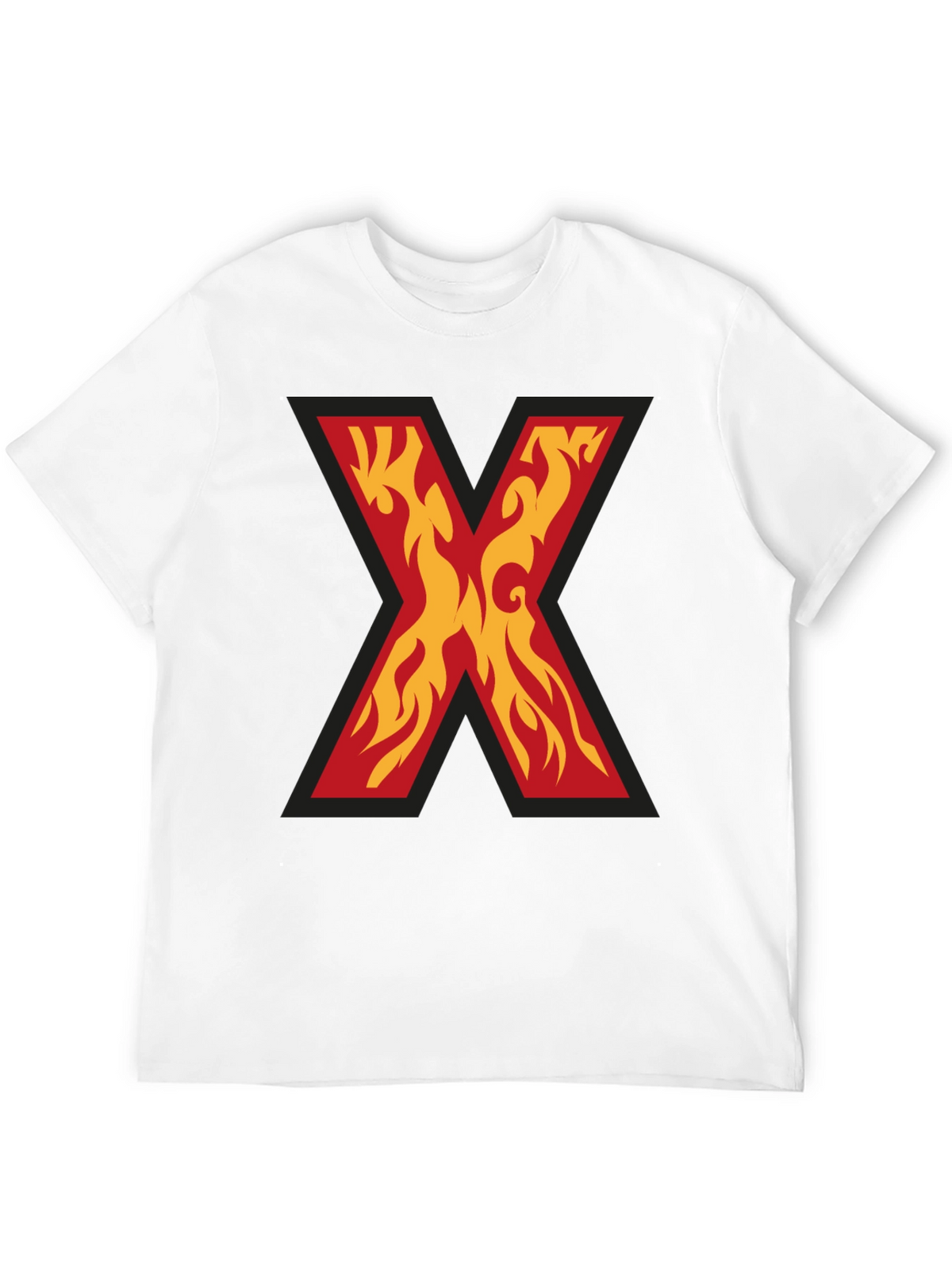 Fiery X Graphic Tee - Bold Statement Shirt