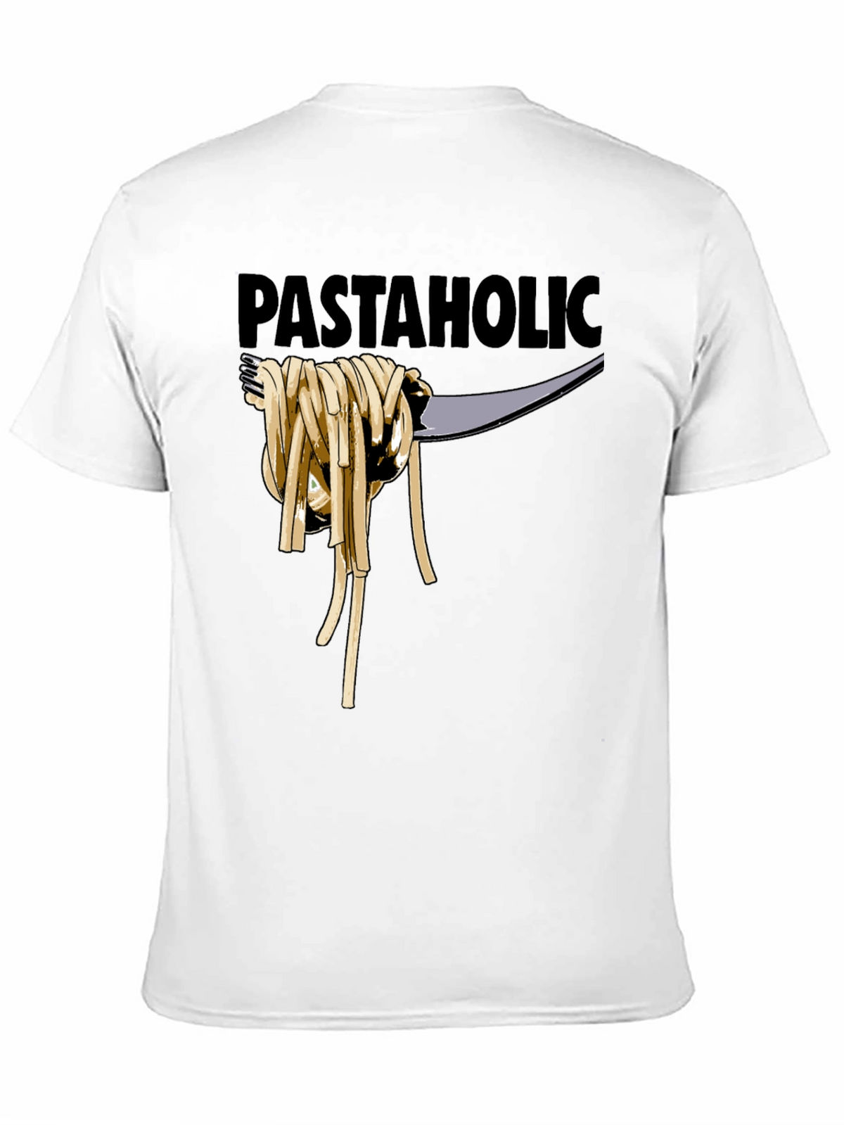 Pastaholic T-Shirt - Black Cotton Graphic Tee
