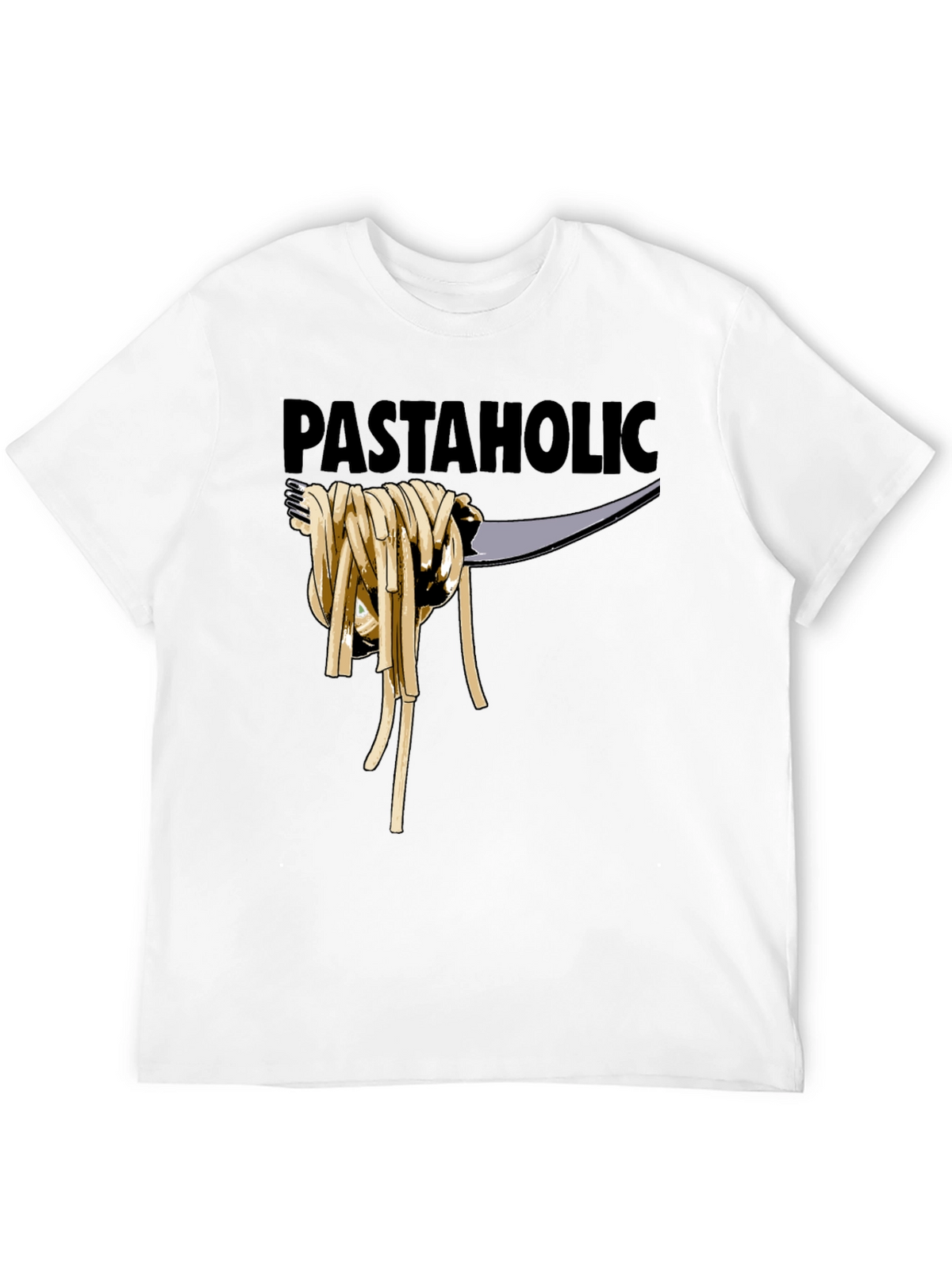 Pastaholic T-Shirt - Black Cotton Graphic Tee