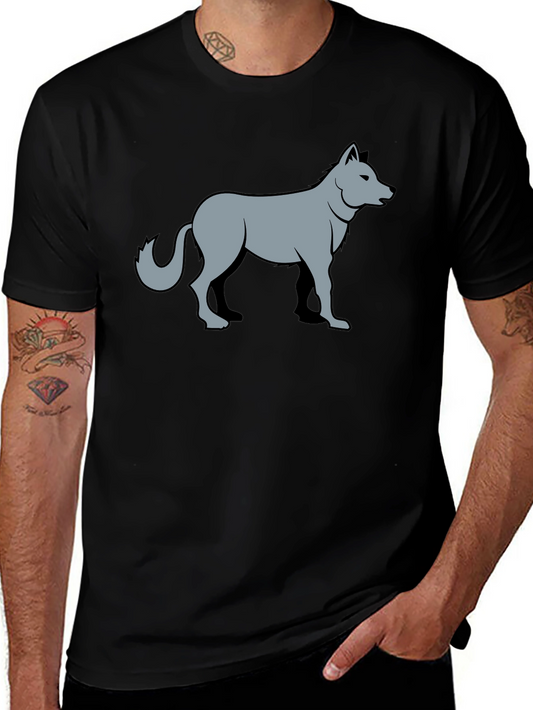 Cool Wolf Graphic Black T-Shirt
