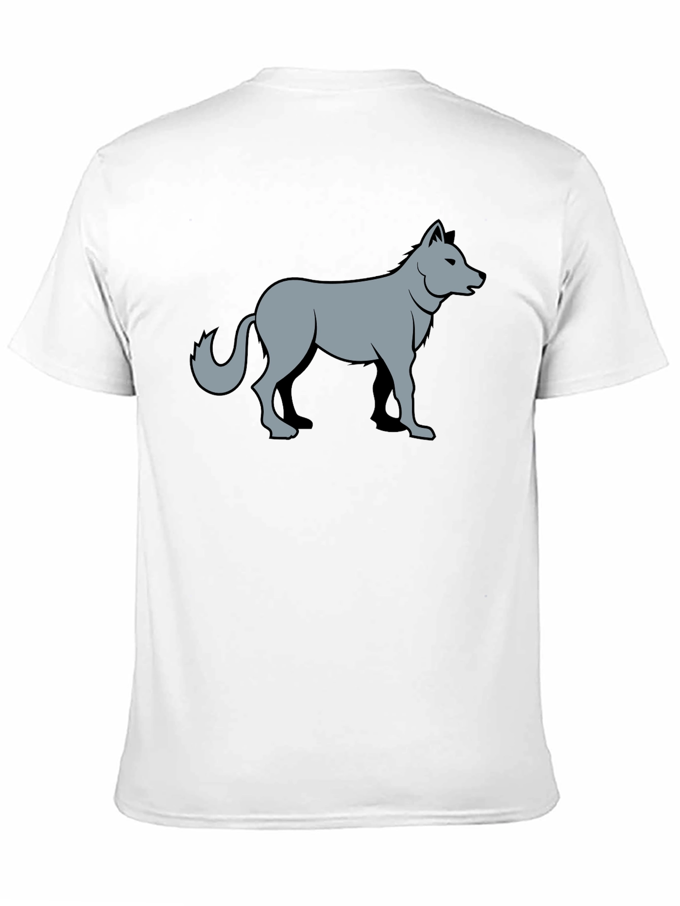 Cool Wolf Graphic Black T-Shirt