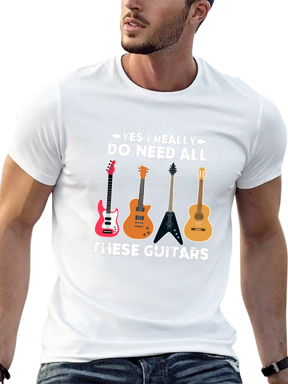 Guitar Lover T-Shirt - Do Need All These Guitars!