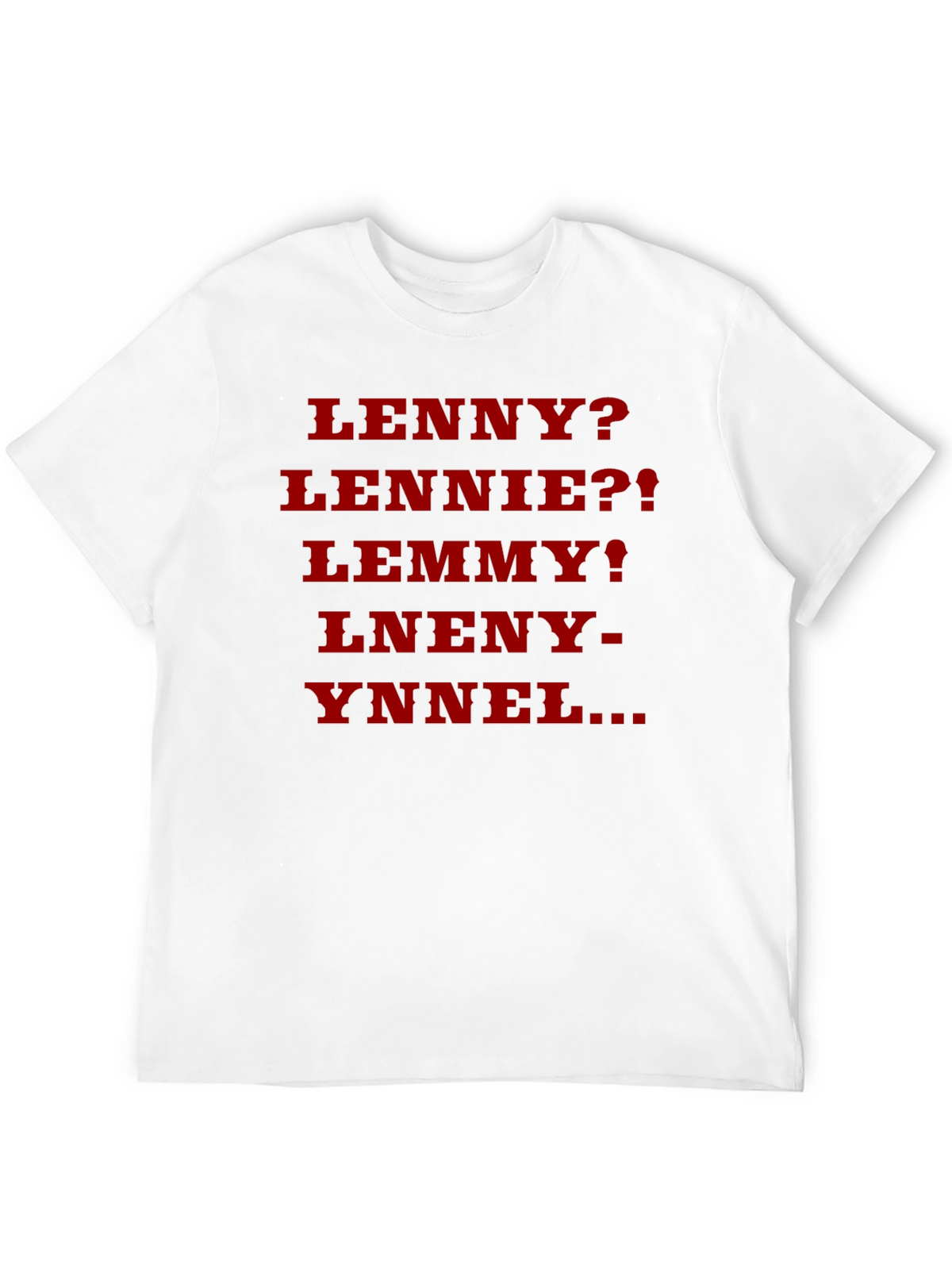 Lenny? Parody T-Shirt - Black Cotton Blend