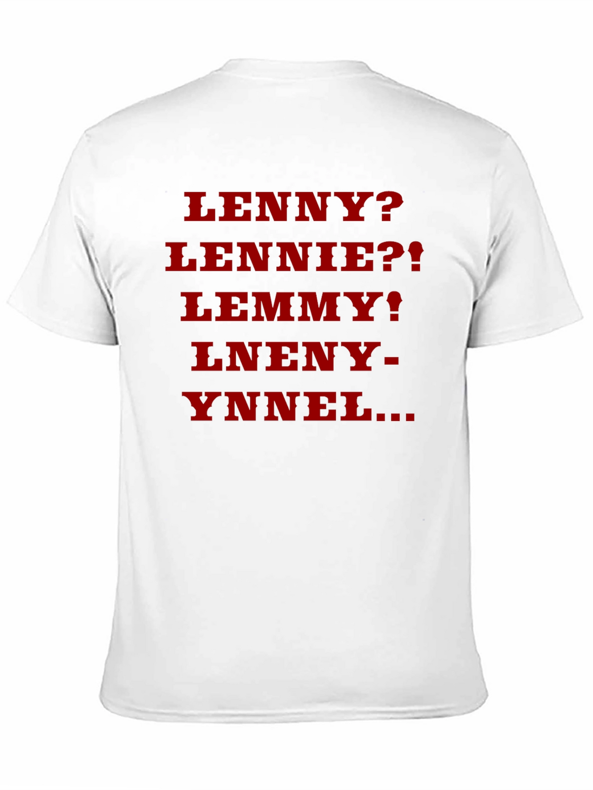 Lenny? Parody T-Shirt - Black Cotton Blend