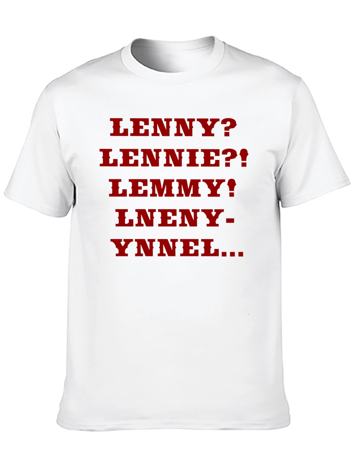 Lenny? Parody T-Shirt - Black Cotton Blend