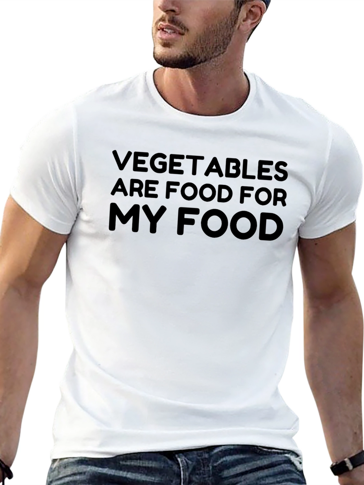 Vegetables Are Food For My Food Funny T-Shirt