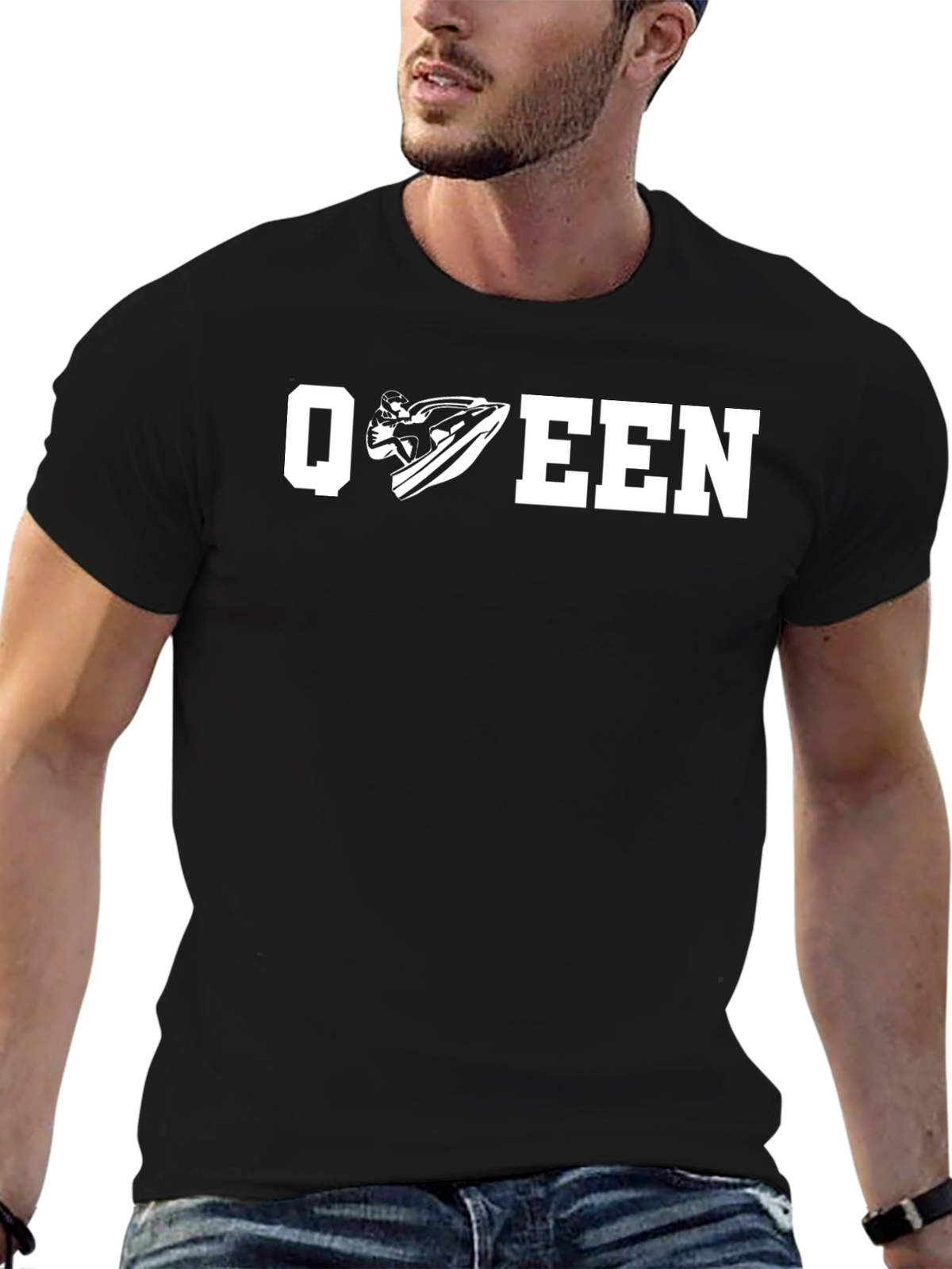 Jet Ski Queen T-Shirt - Black Graphic Tee
