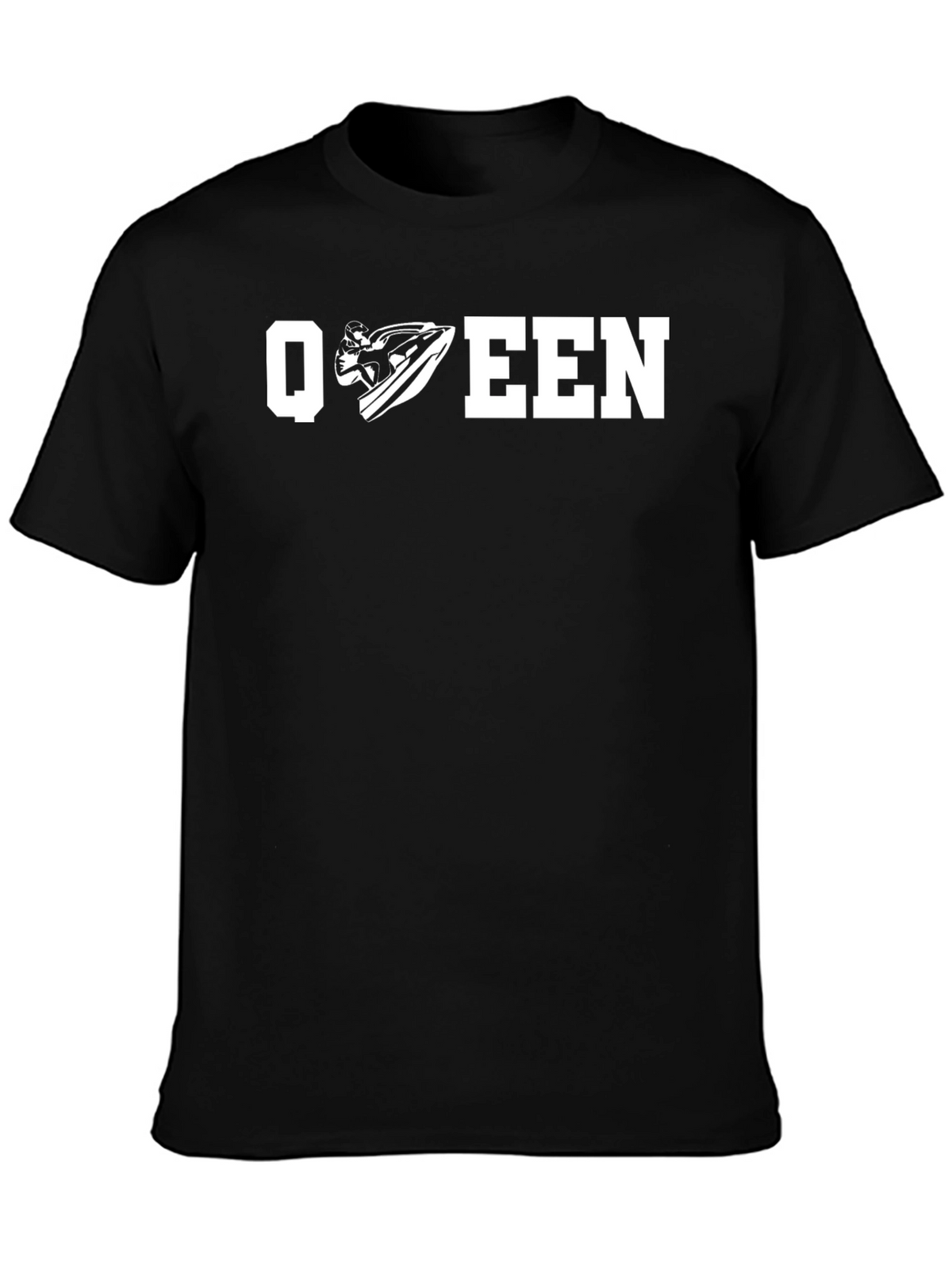 Jet Ski Queen T-Shirt - Black Graphic Tee