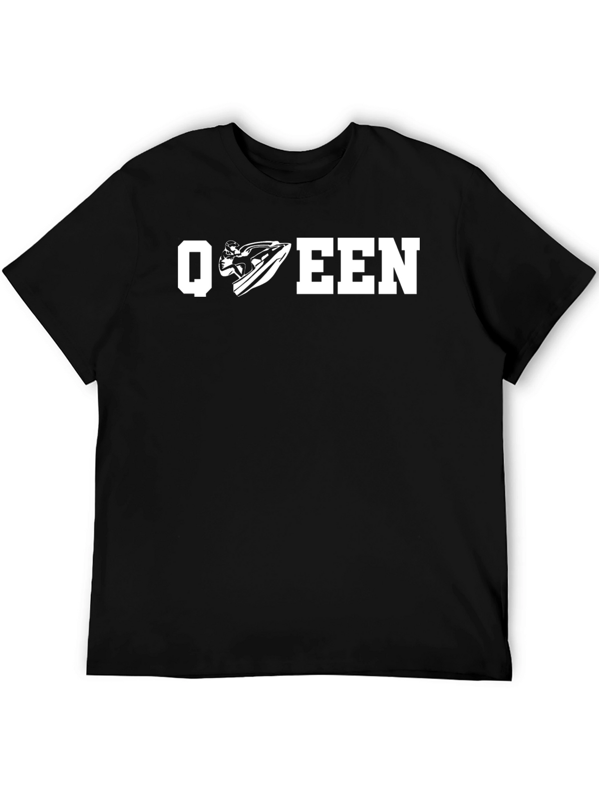 Jet Ski Queen T-Shirt - Black Graphic Tee
