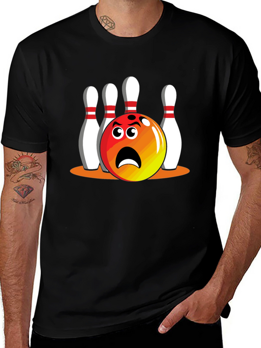 Bowling Cartoon T-Shirt - Strike Out Style!