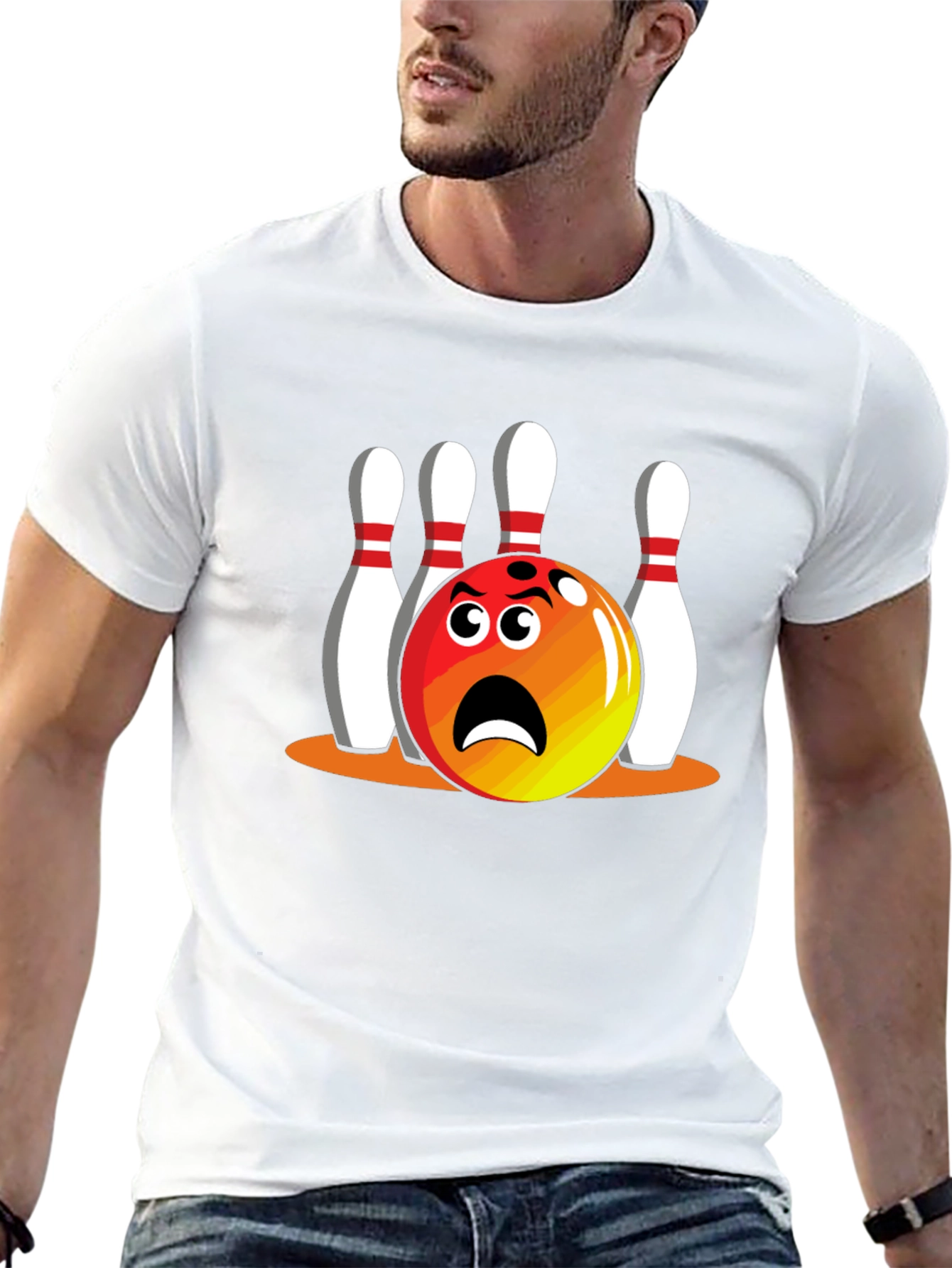 Bowling Cartoon T-Shirt - Strike Out Style!