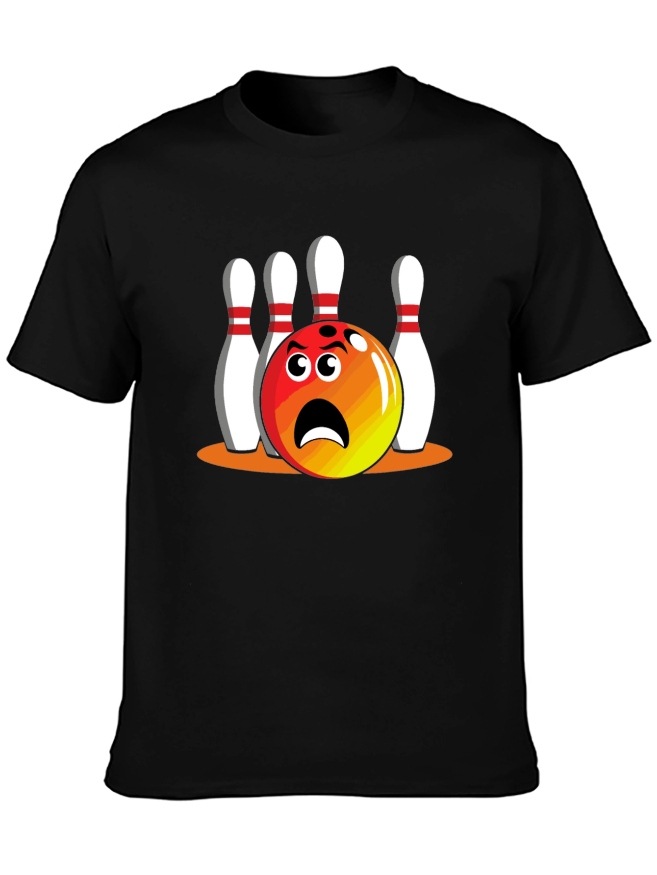 Bowling Cartoon T-Shirt - Strike Out Style!