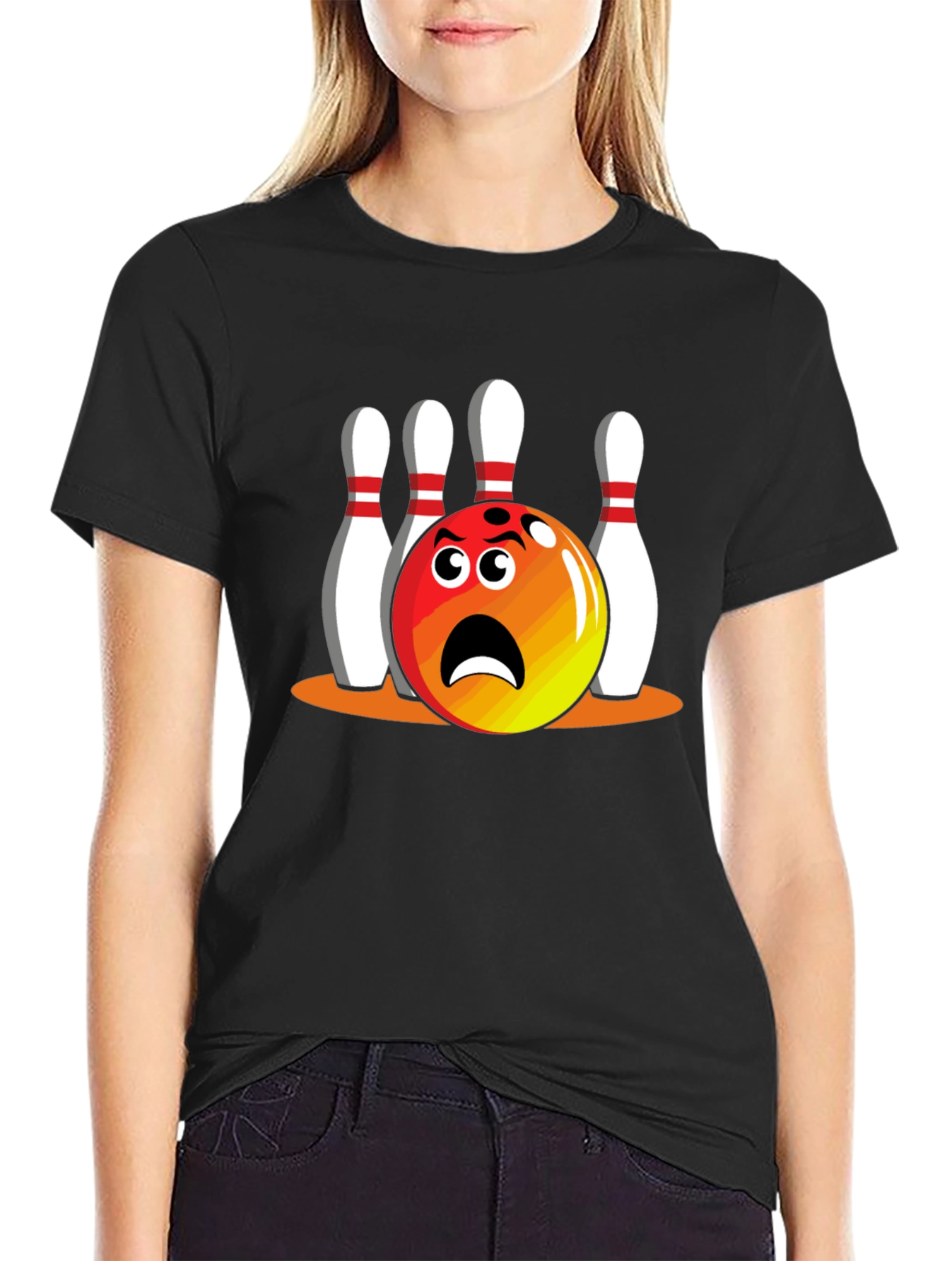 Bowling Cartoon T-Shirt - Strike Out Style!