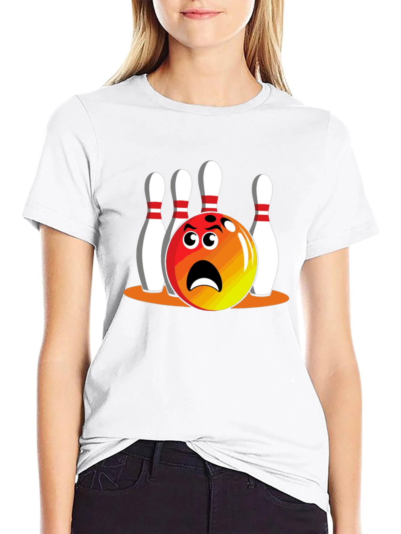 Bowling Cartoon T-Shirt - Strike Out Style!