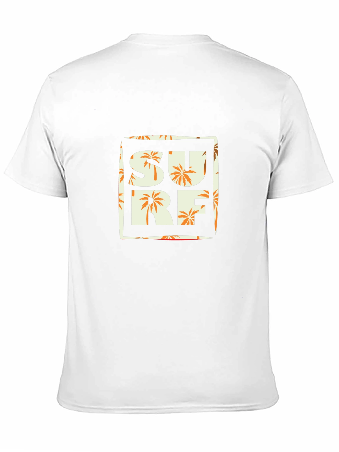 Surf T-Shirt - Tropical Palm Tree Design