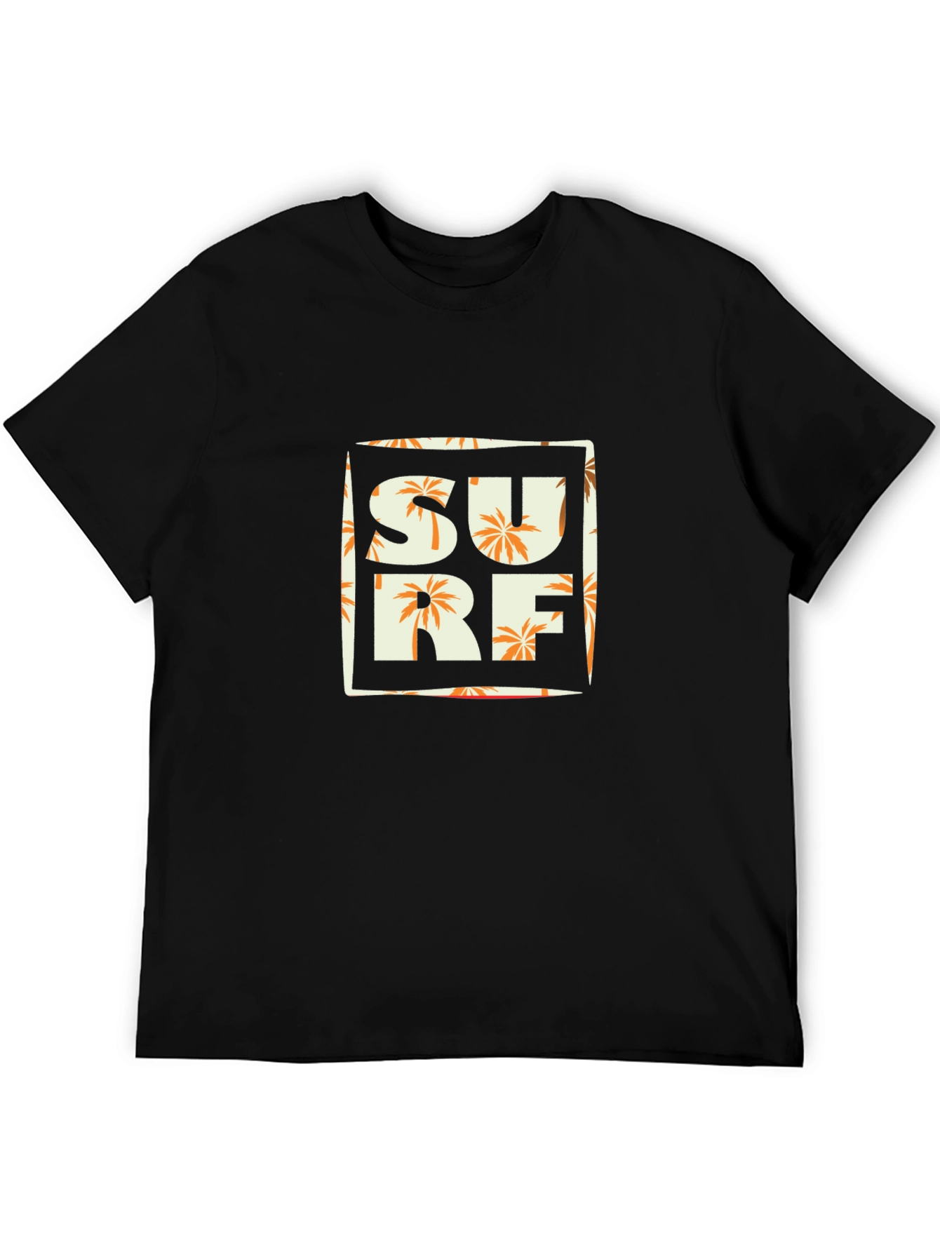 Surf T-Shirt - Tropical Palm Tree Design