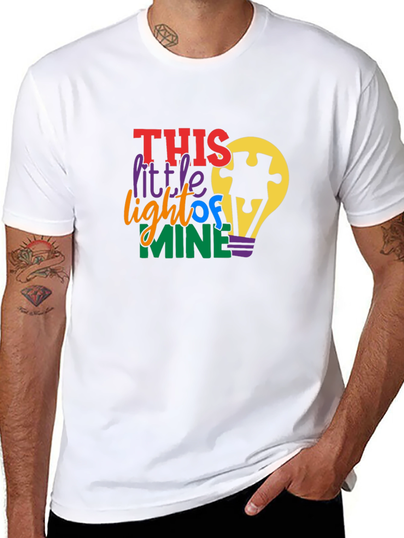 Autism Awareness This Little Light of Mine T-Shirt
