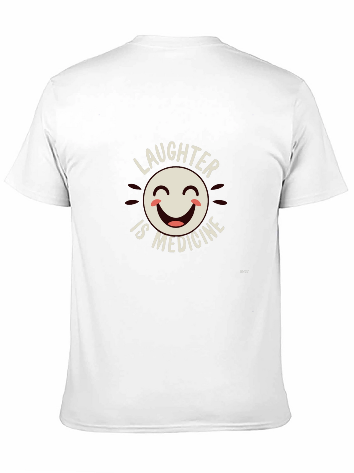 Laughter is Medicine Graphic Tee - Black Cotton Blend
