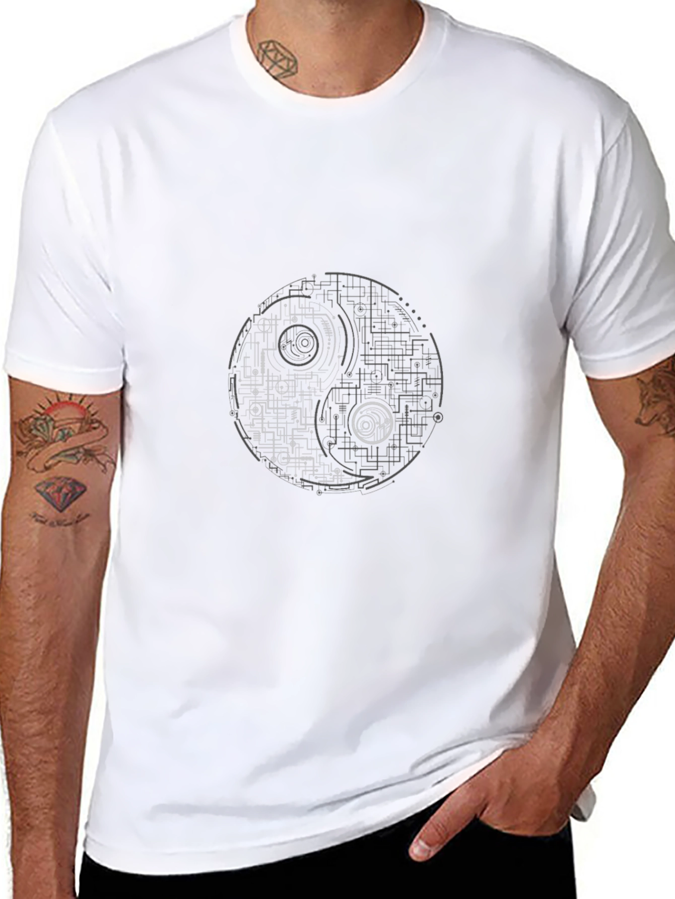 Yin Yang Circuitry Tee