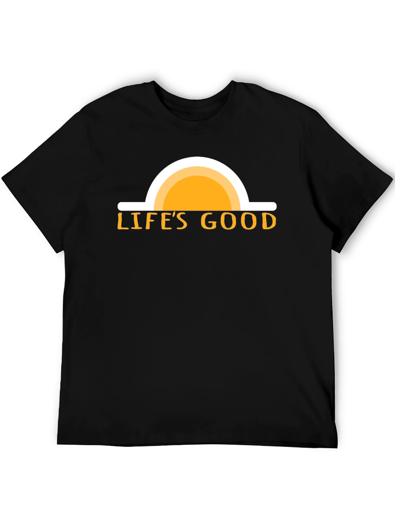 Lifes Good Graphic Tee - Black Cotton T-Shirt
