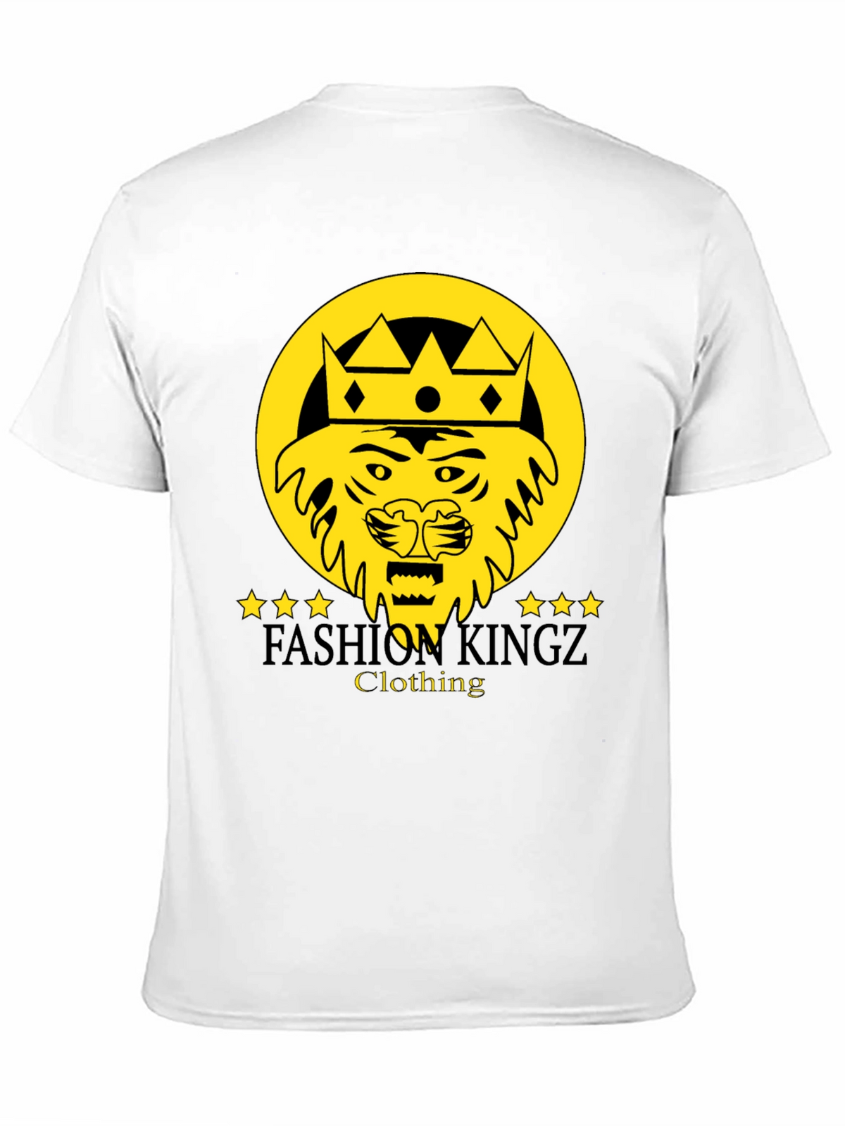 Fashion Kingz Lion Graphic Tee - Stylish Black T-Shirt