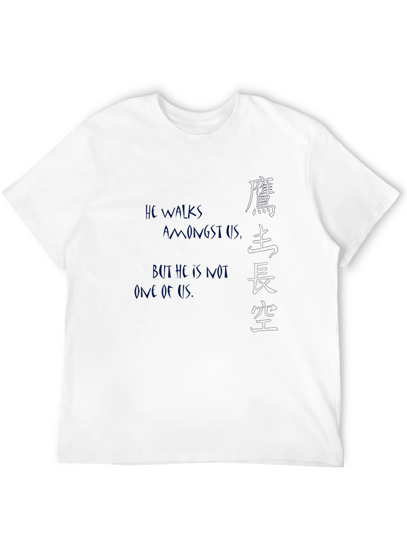 Black T-Shirt with Graphic Text Designs