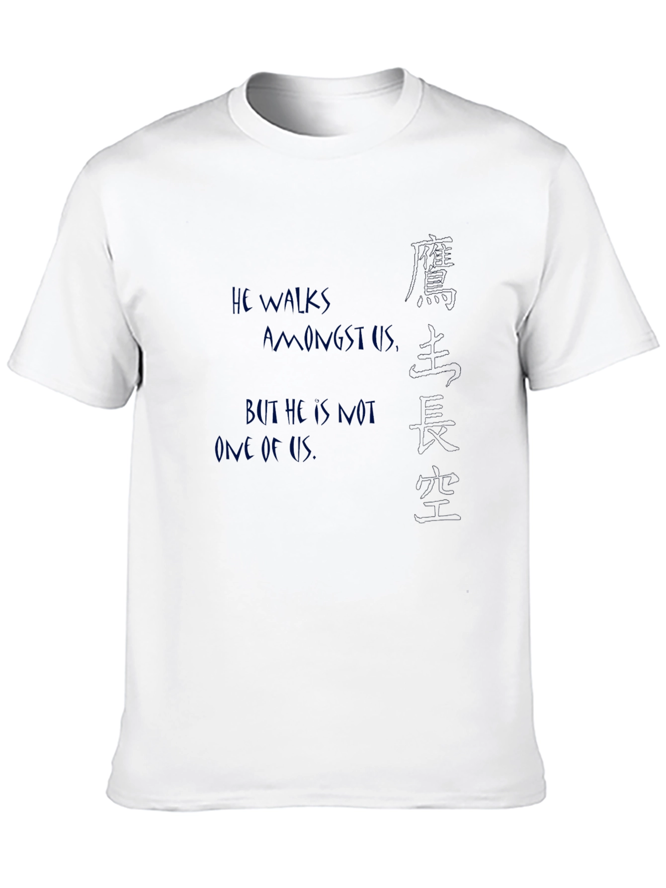 Black T-Shirt with Graphic Text Designs