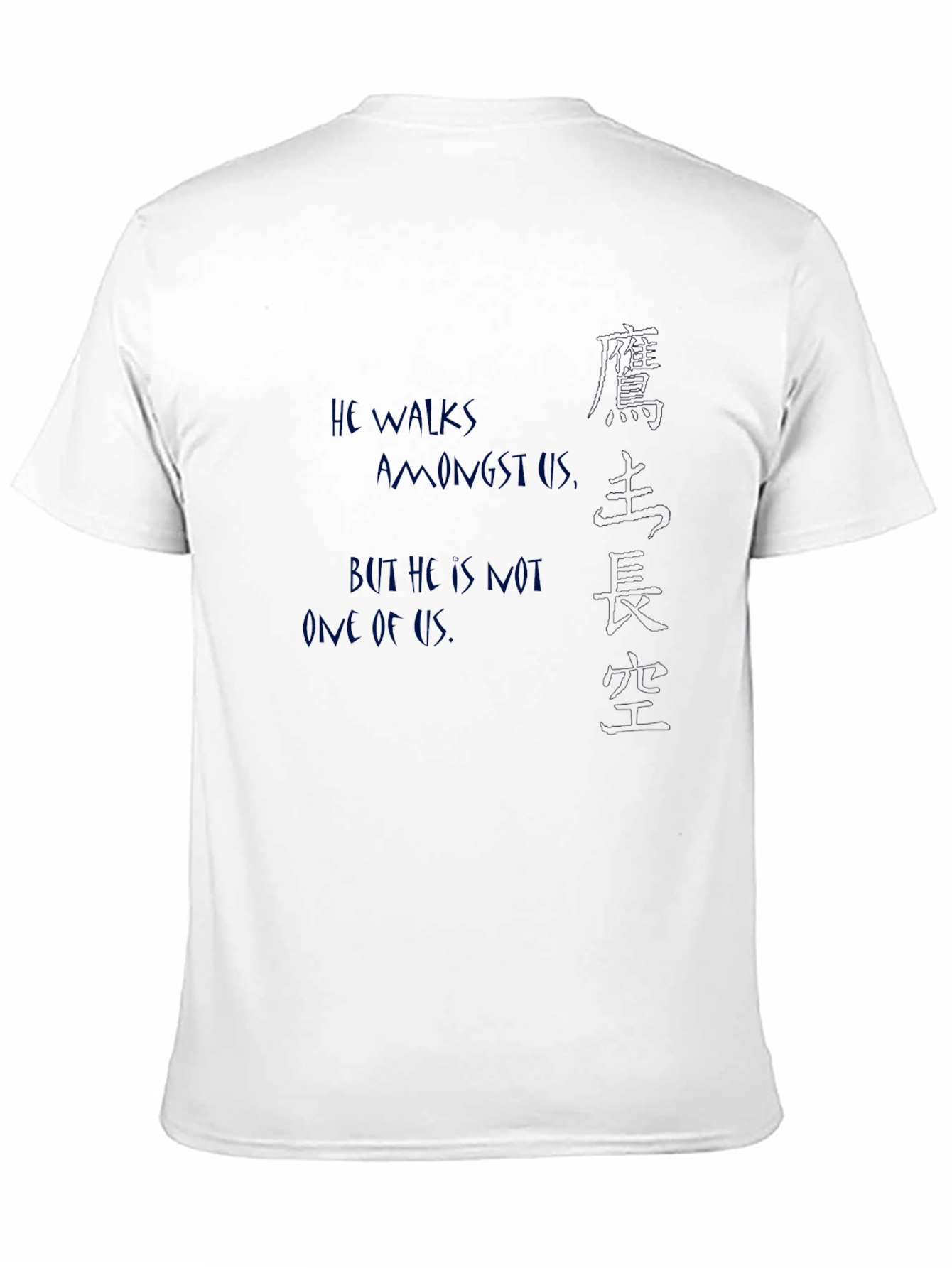 Black T-Shirt with Graphic Text Designs