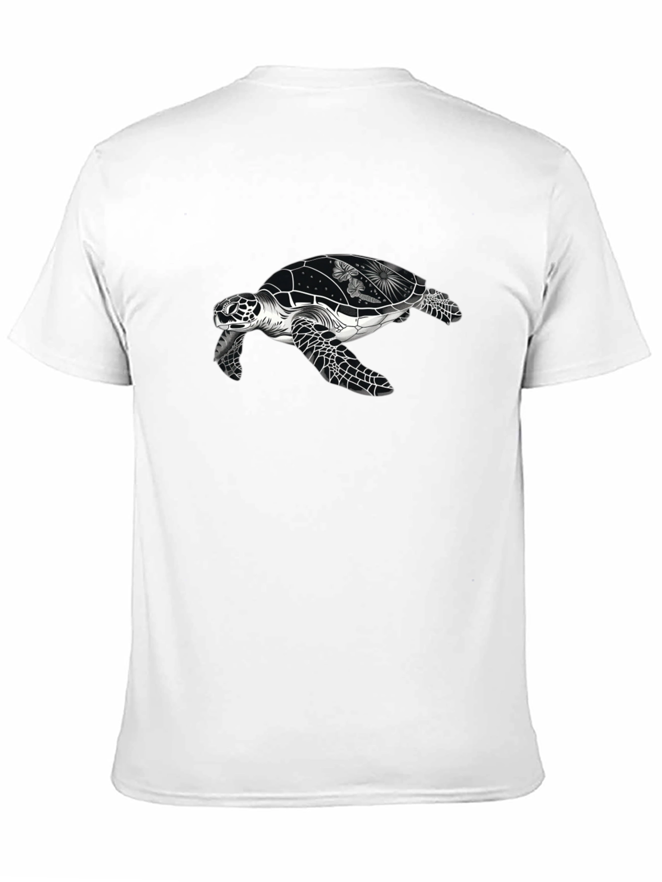 Sea Turtle Graphic Tee - Black