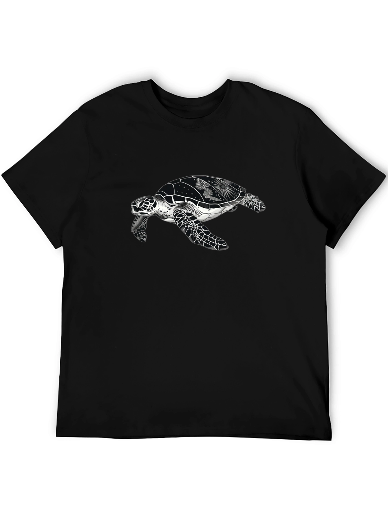 Sea Turtle Graphic Tee - Black