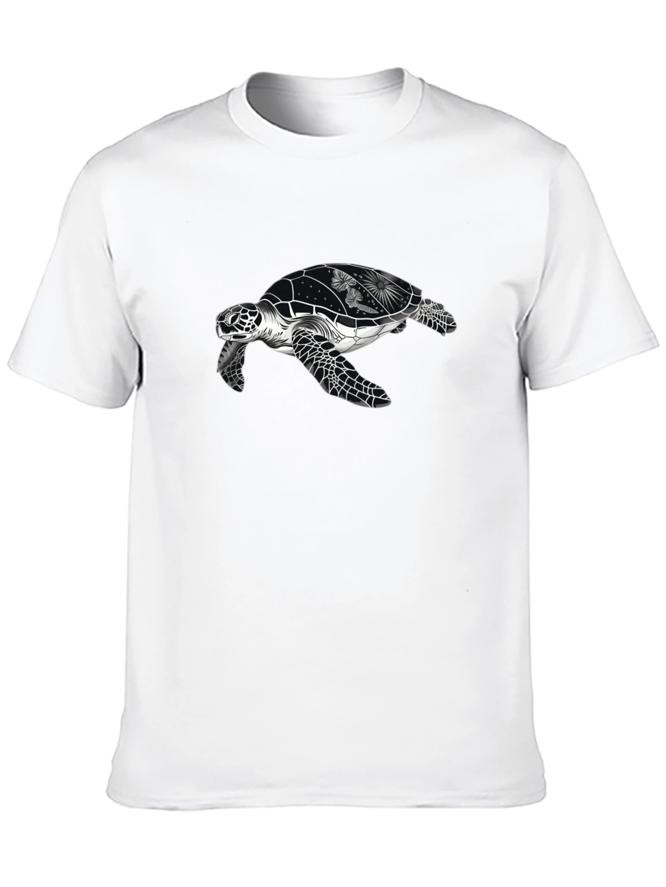 Sea Turtle Graphic Tee - Black