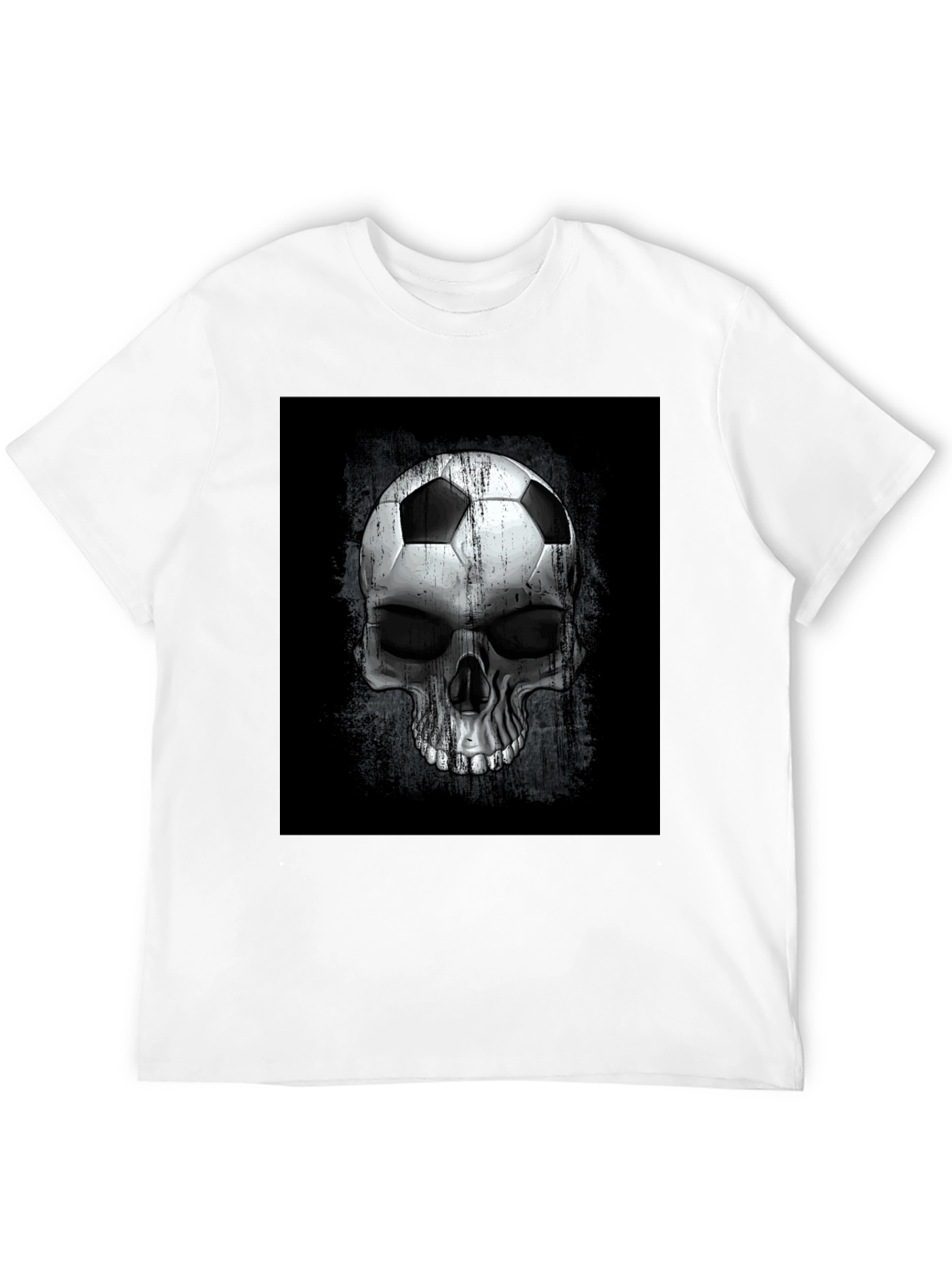 Soccer Ball Skull Graphic Tee