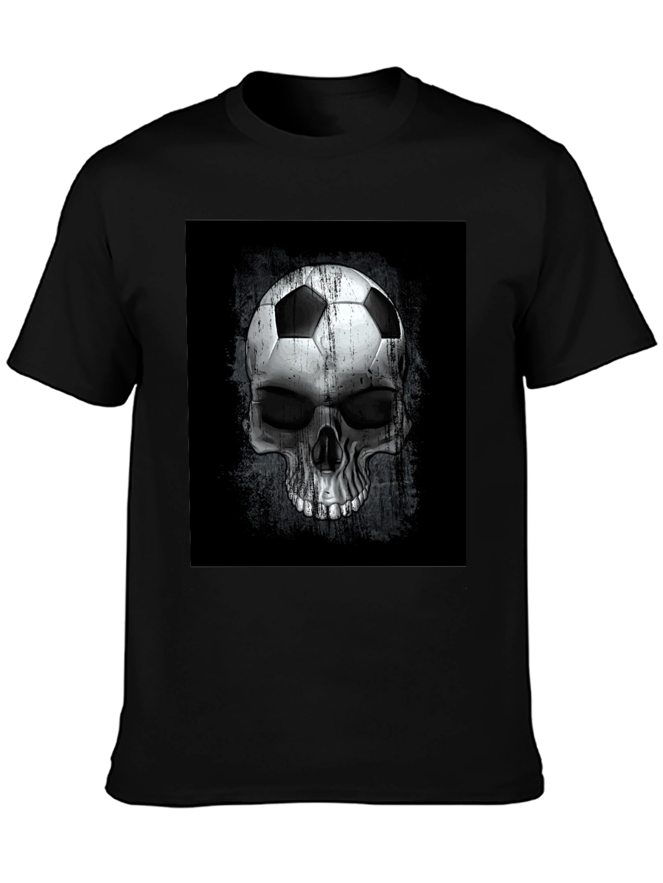 Soccer Ball Skull Graphic Tee