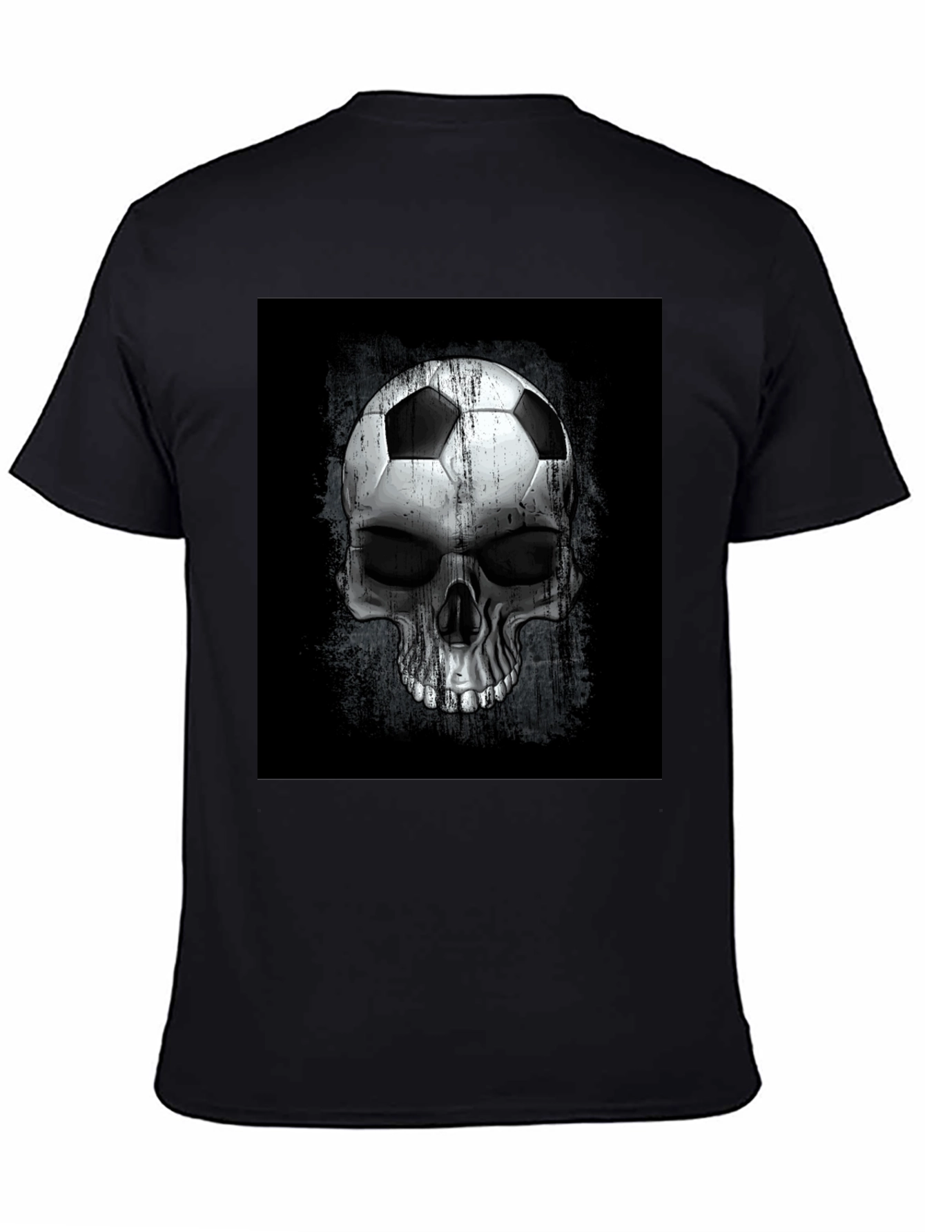 Soccer Ball Skull Graphic Tee