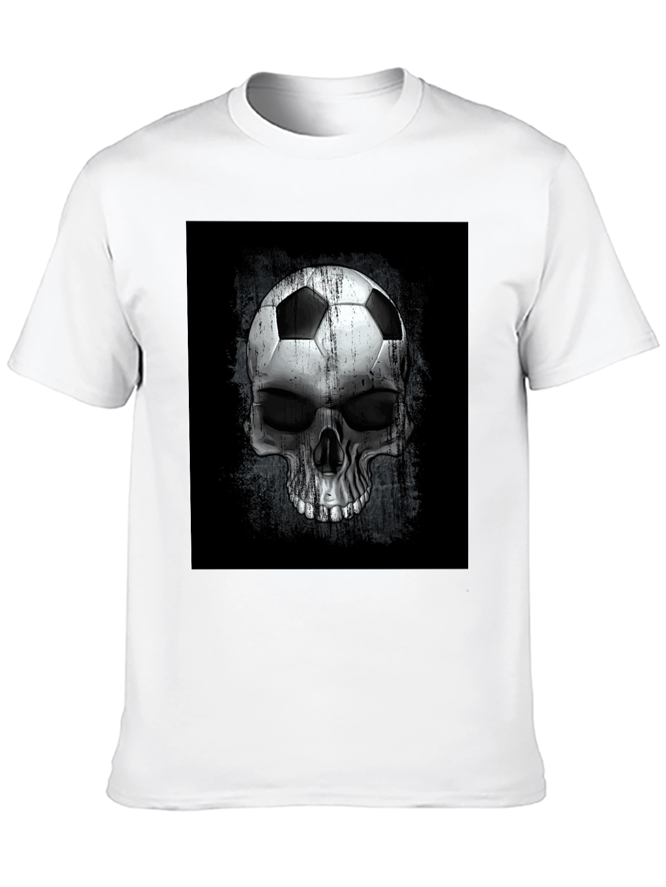 Soccer Ball Skull Graphic Tee