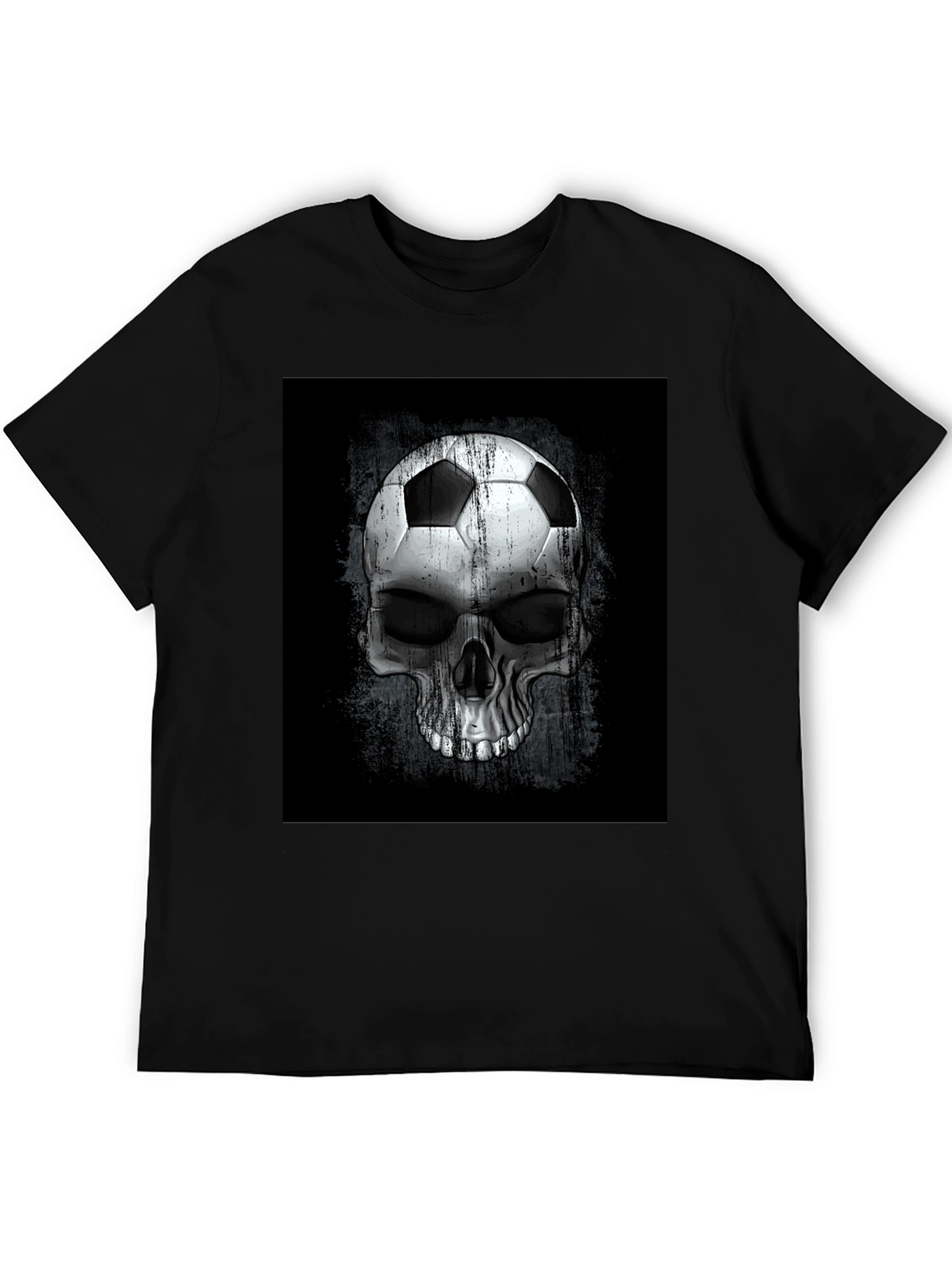 Soccer Ball Skull Graphic Tee