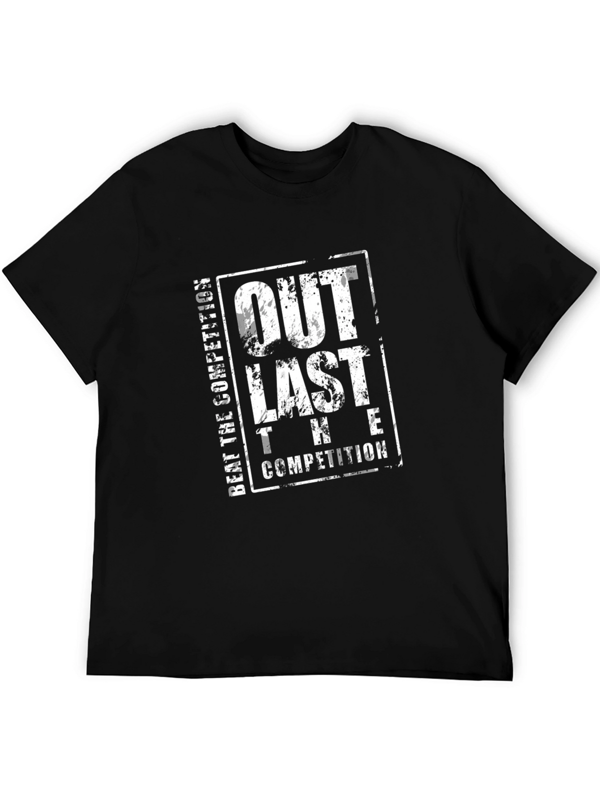 Outlast The Competition Black T-Shirt