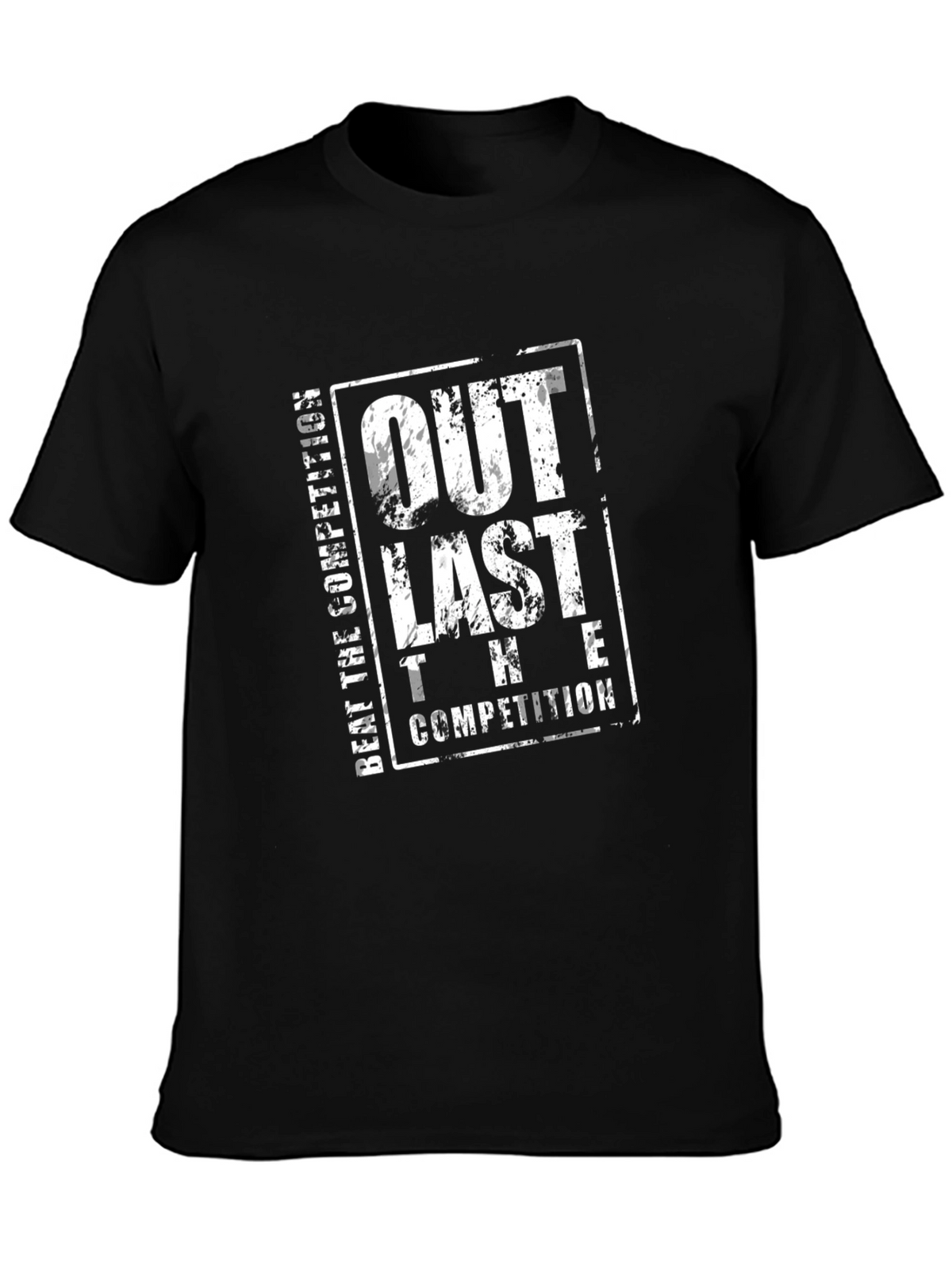 Outlast The Competition Black T-Shirt